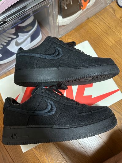 Stussy × Nike Air Force 1 Low "Triple Black"