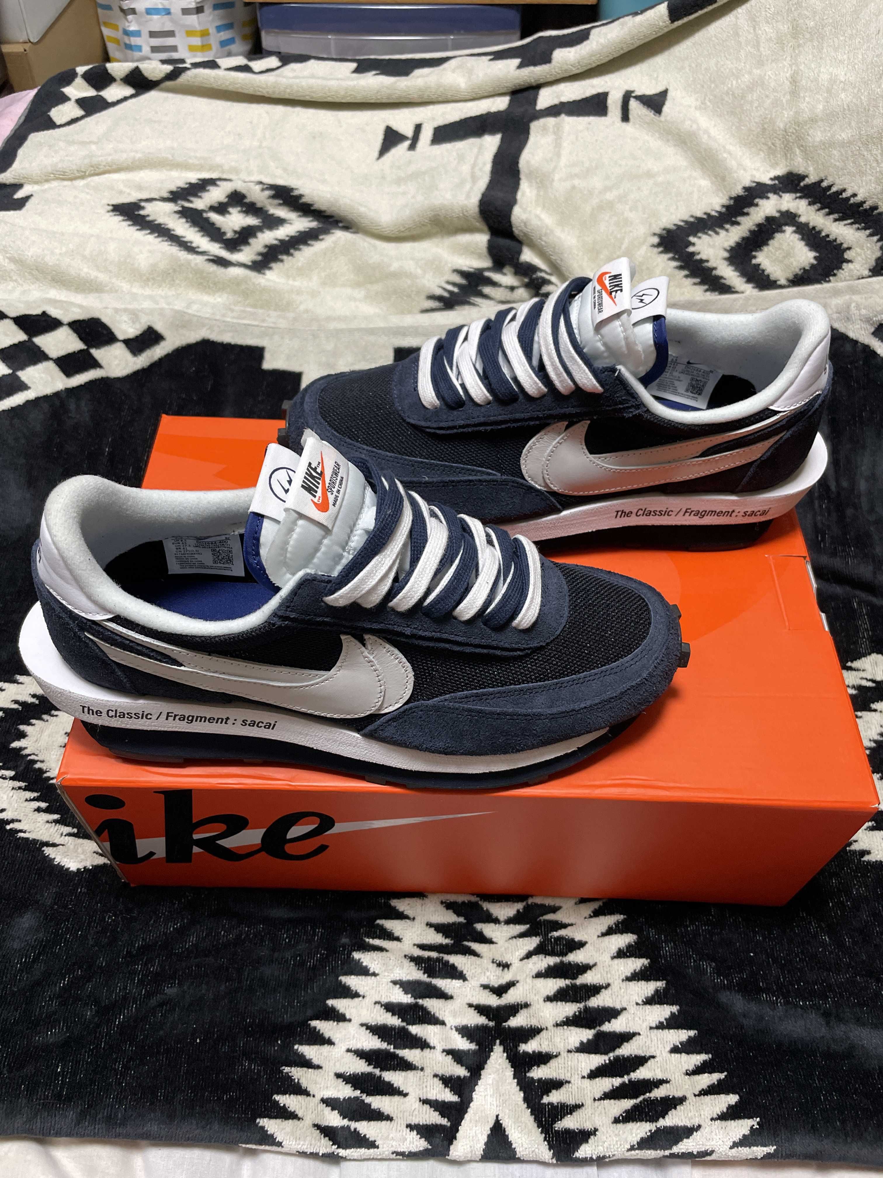 Fragment × sacai × Nike LD Waffle "Blackended Blue"