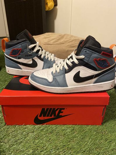 FACETASM × Nike Air Jordan 1 Mid "White/Navy"