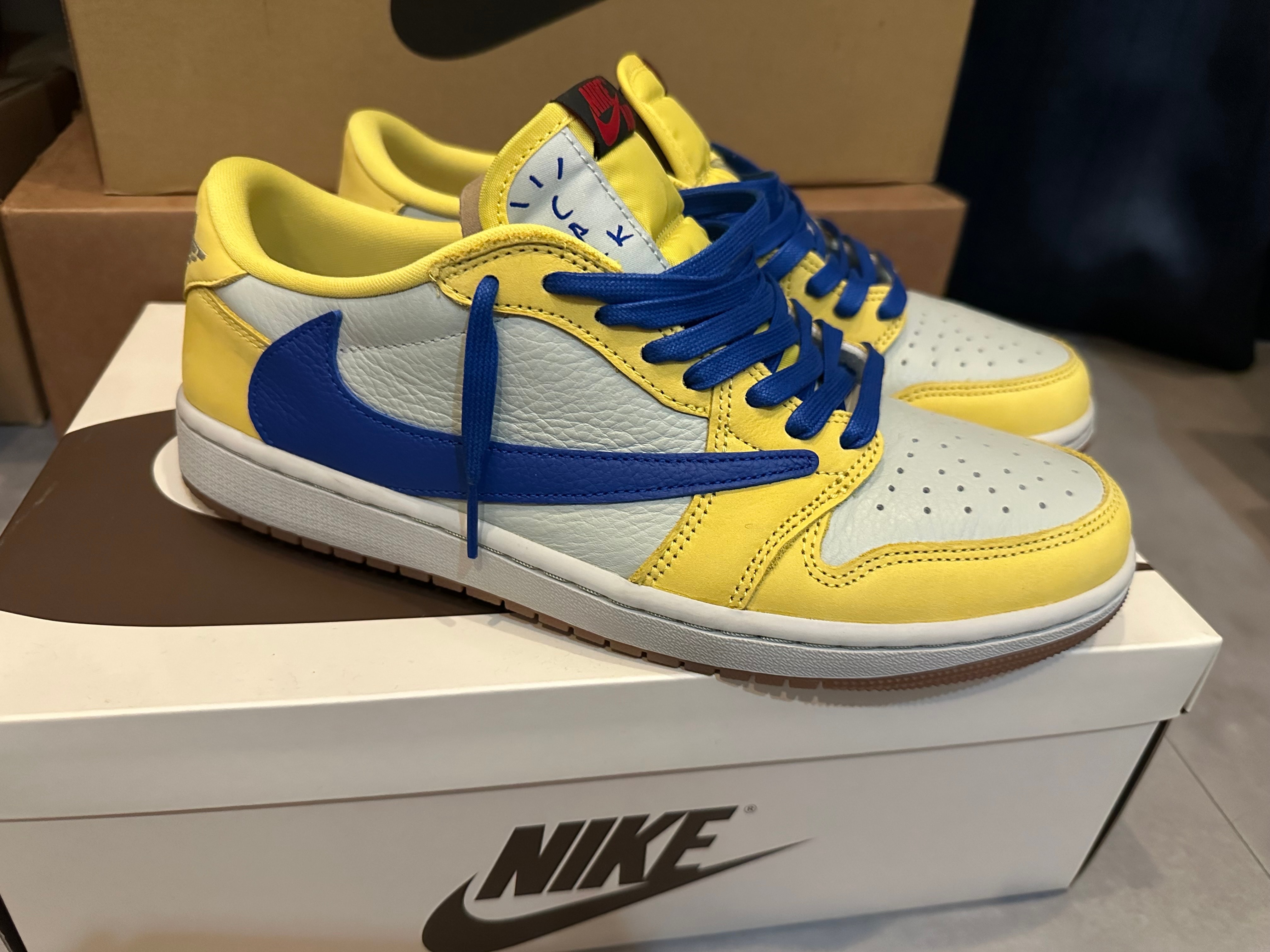 Travis Scott × Nike Women's Air Jordan 1 Retro Low OG "Canary"