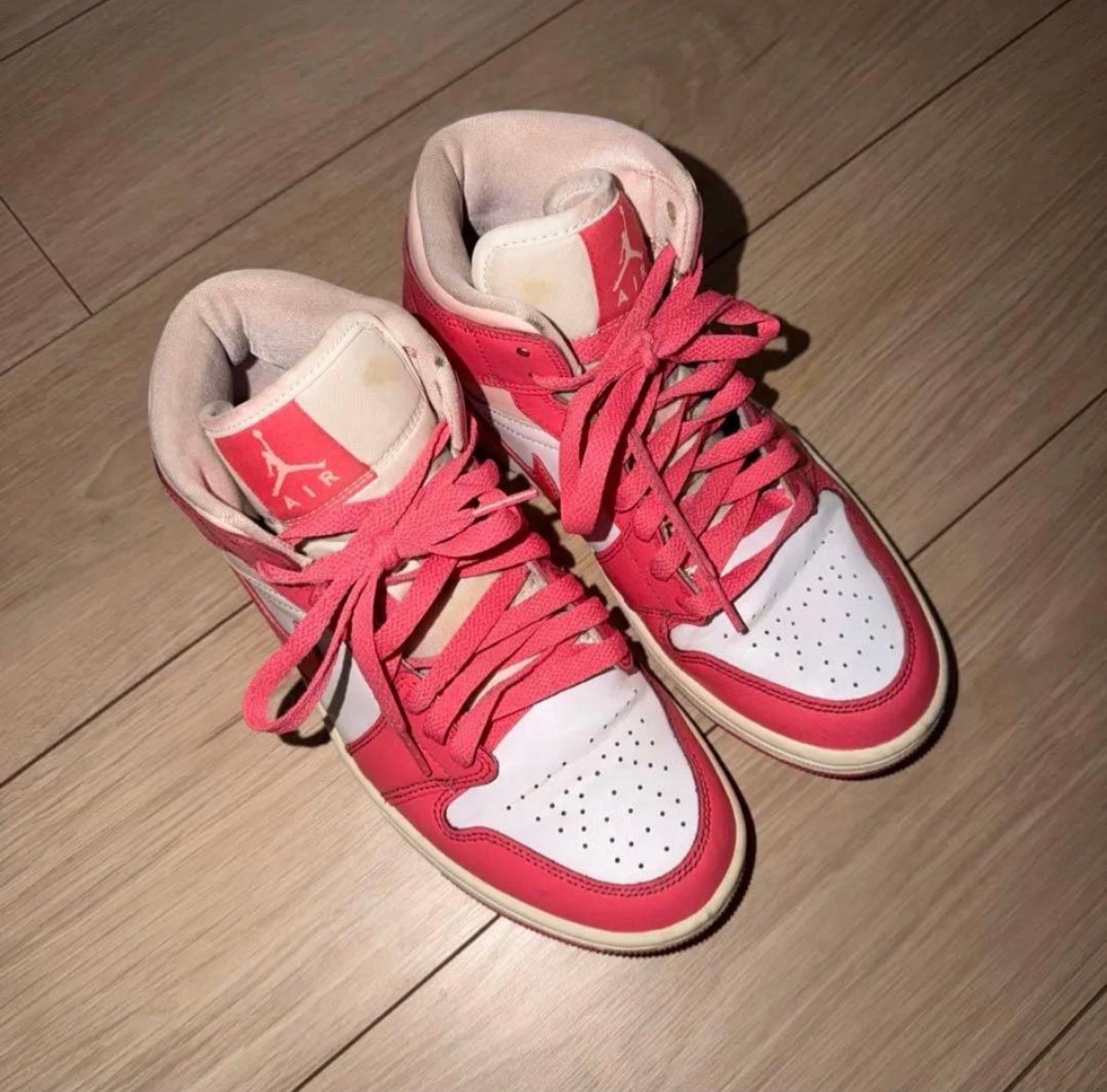 Nike Women's Air Jordan 1 Mid "Strawberries and Cream"