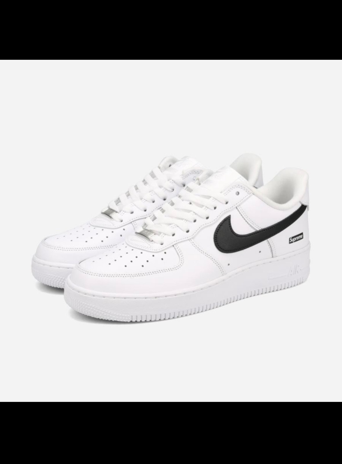Supreme × Nike Air Force 1 Low "White/Black"