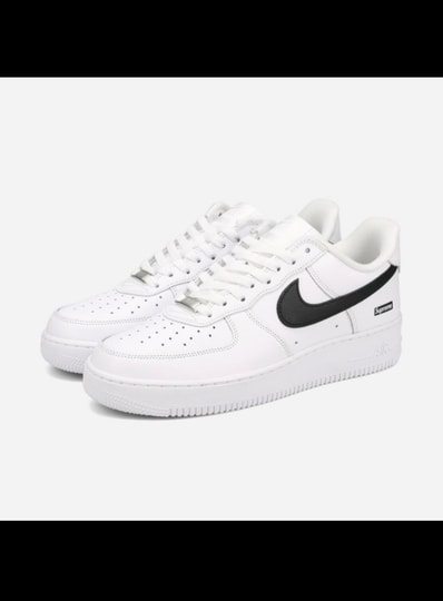 Supreme × Nike Air Force 1 Low "White/Black"