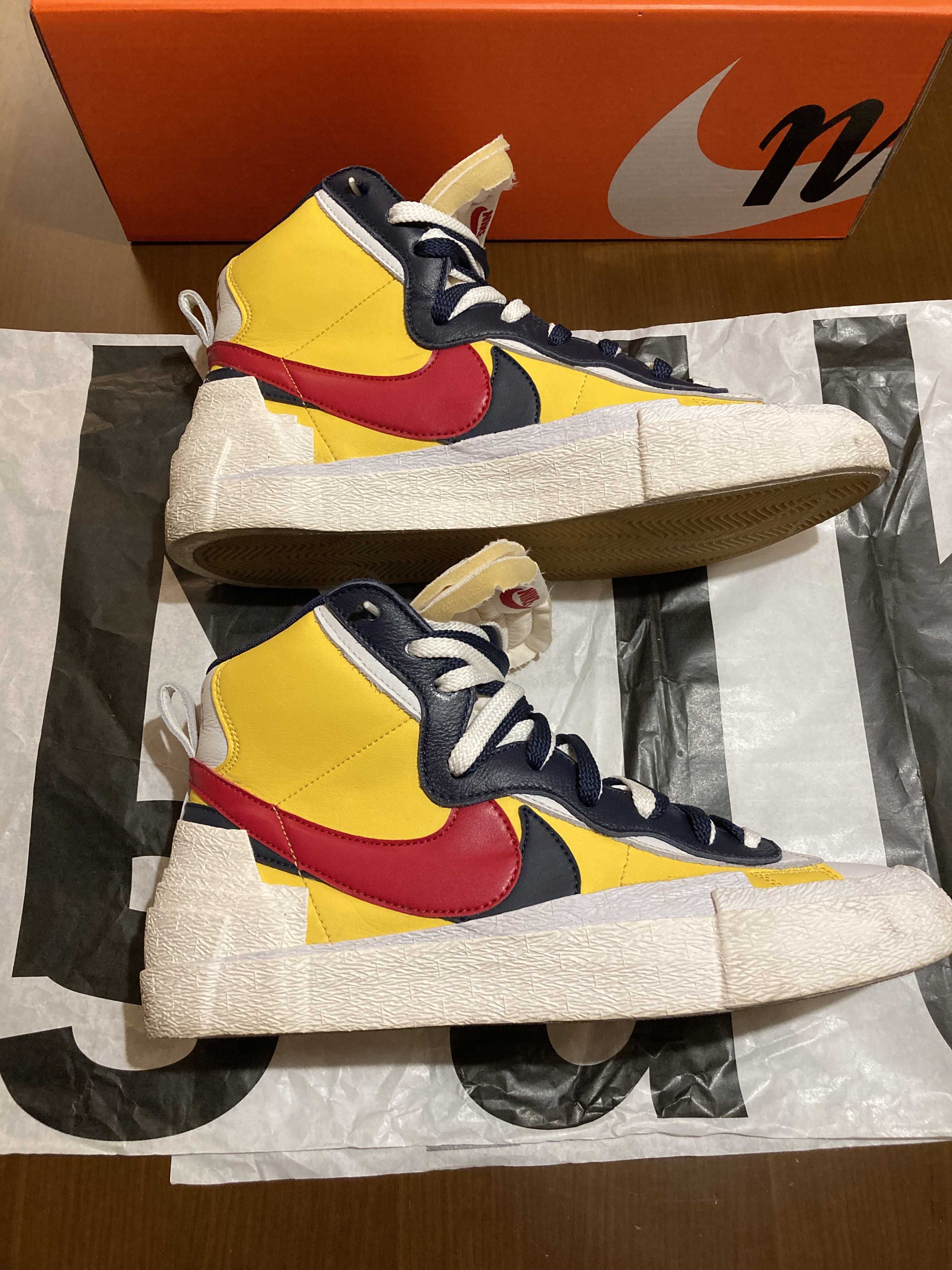 sacai × Nike Blazer Mid "Varsity Maize/Varsity Red"