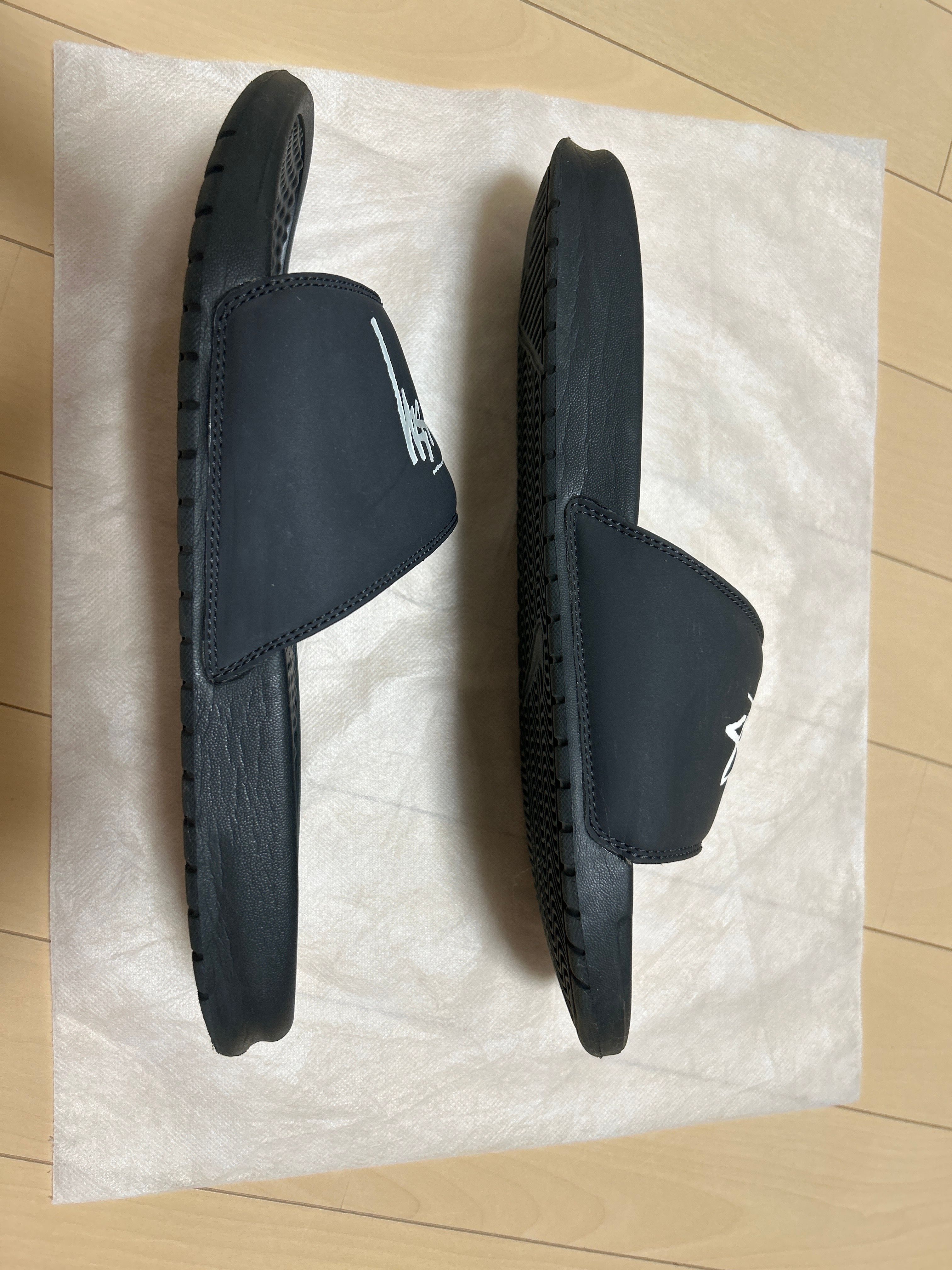 Stussy × Nike Benassi Slide "Off Noir" (CW2787-001)