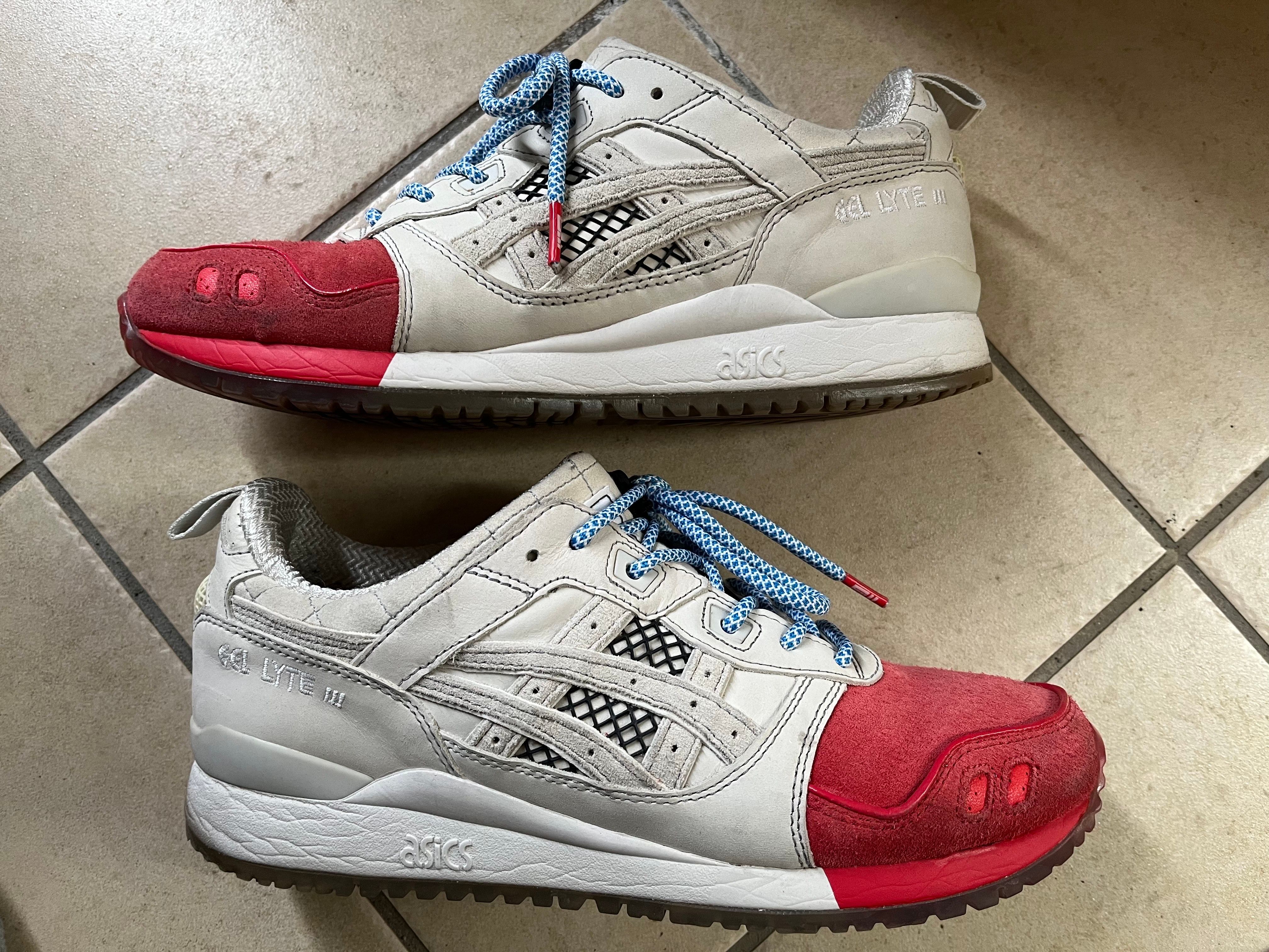 mita sneakers × Asics Gel-Lyte III 30th Anniversary "White/Red-Blue"