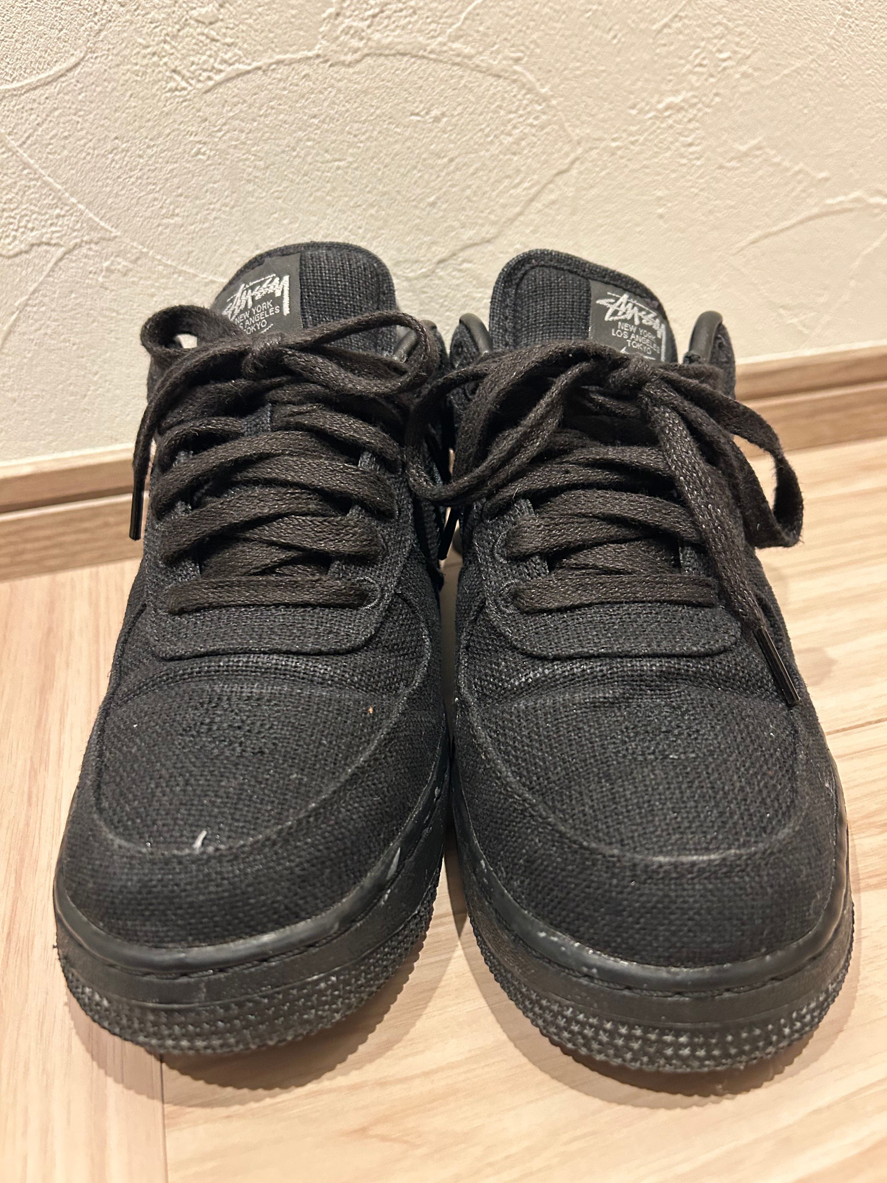 Stussy × Nike Air Force 1 Low "Triple Black"