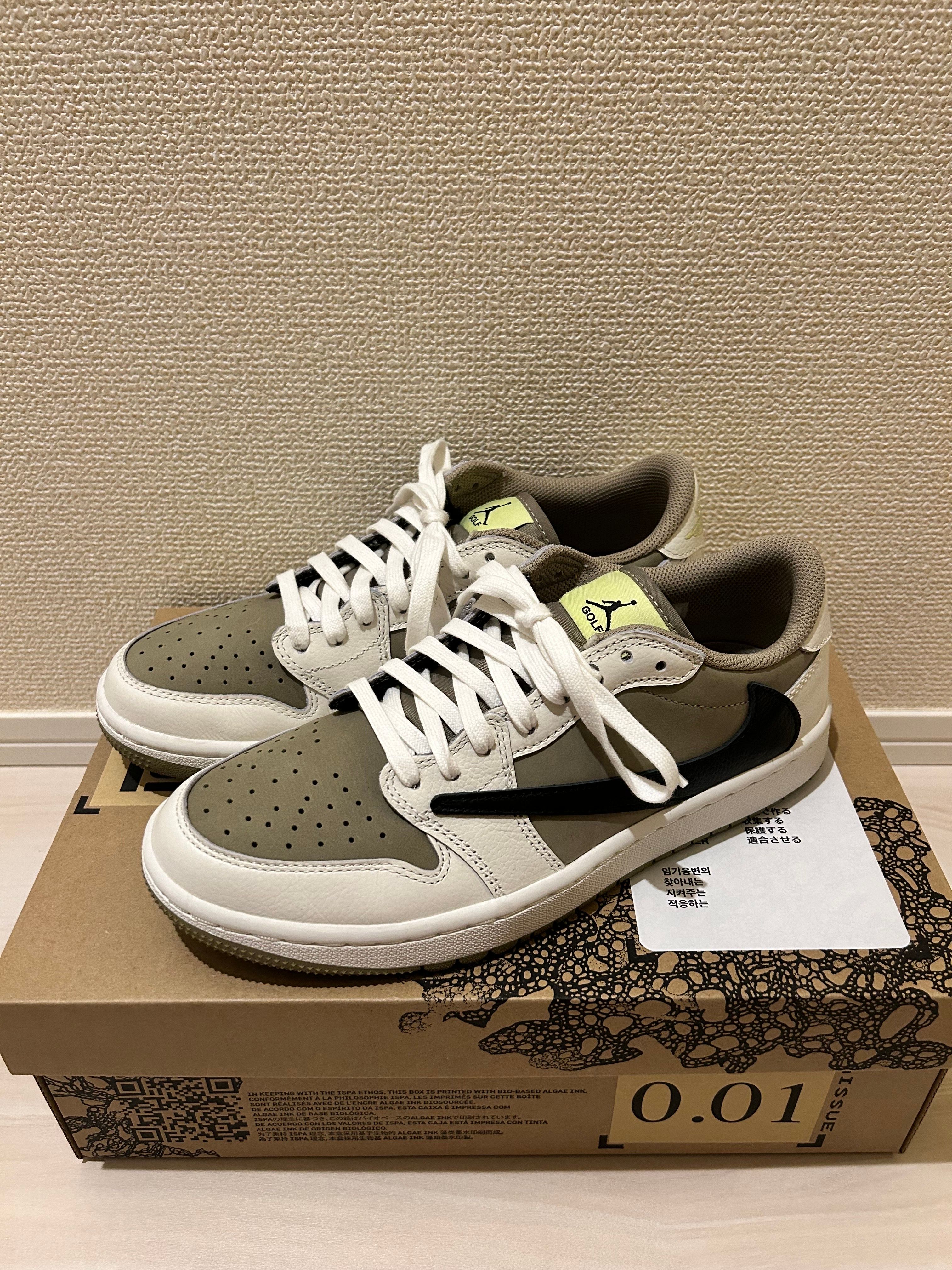 Travis Scott × Nike Air Jordan 1 Low Golf NRG "Neutral Olive"