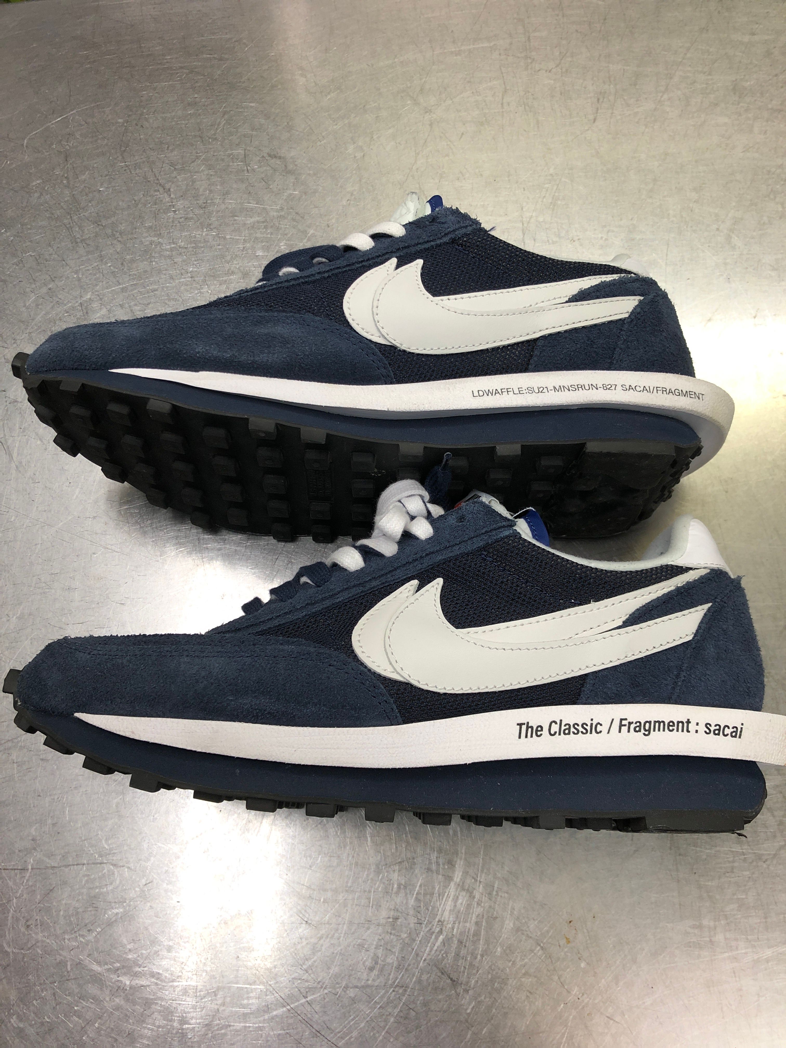 Fragment × sacai × Nike LD Waffle "Blackended Blue"