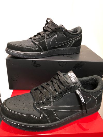 Travis Scott × Nike Air Jordan 1 Low OG SP "Black Phantom"