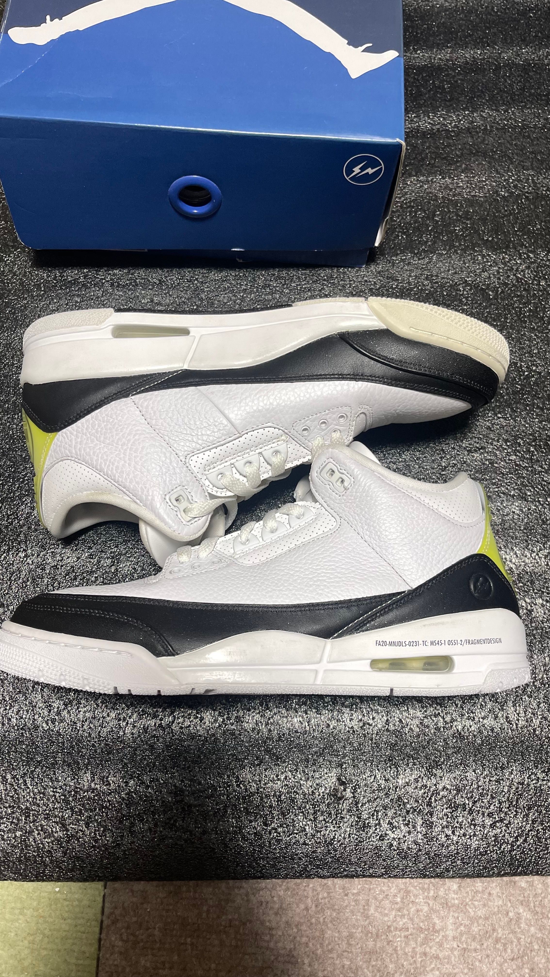 Fragment × Nike Air Jordan 3 "White/Black"