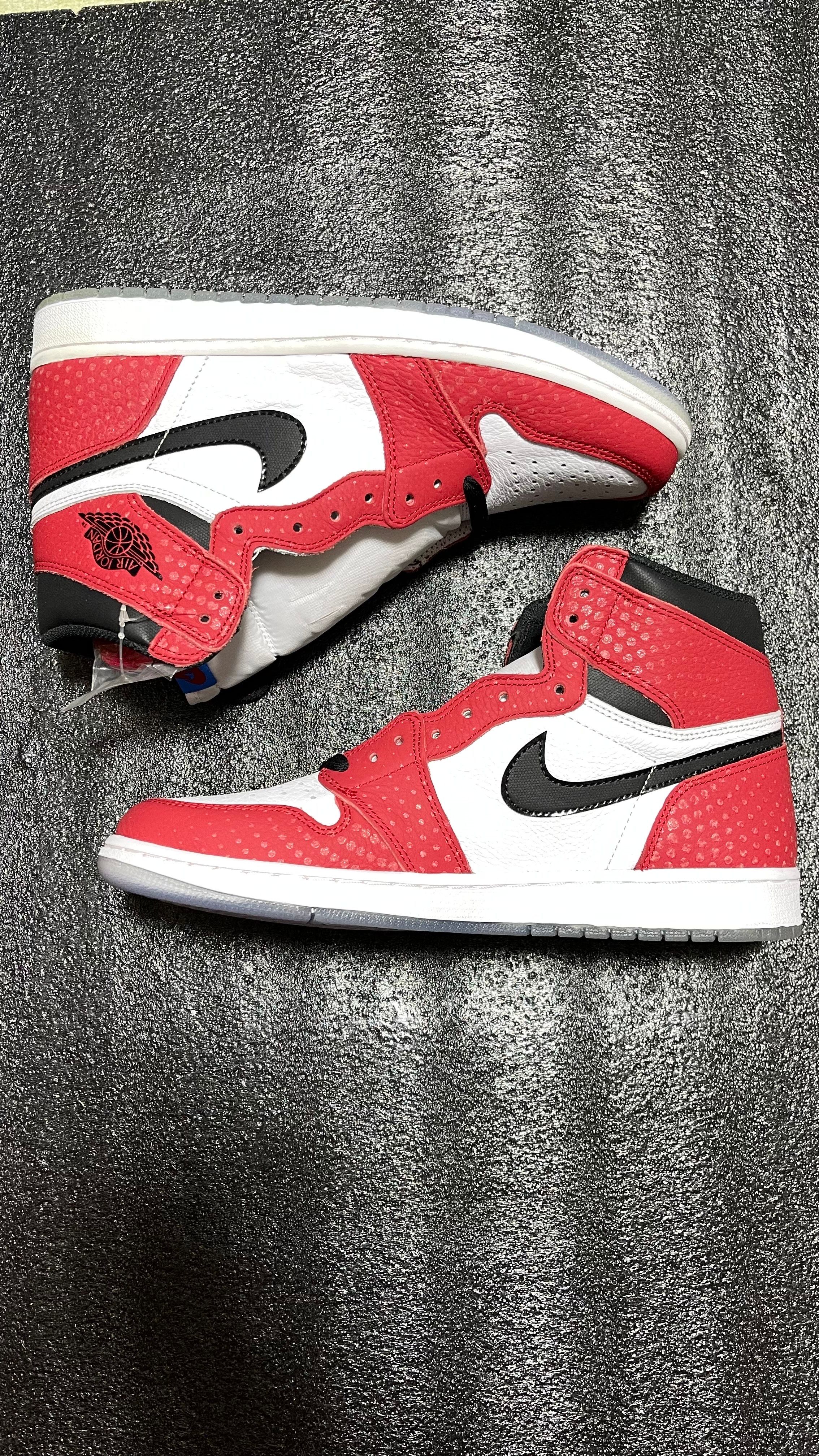 Spiderman × Nike Air Jordan 1 Origin Story "Gym Red/White/Photo Blue/Black"