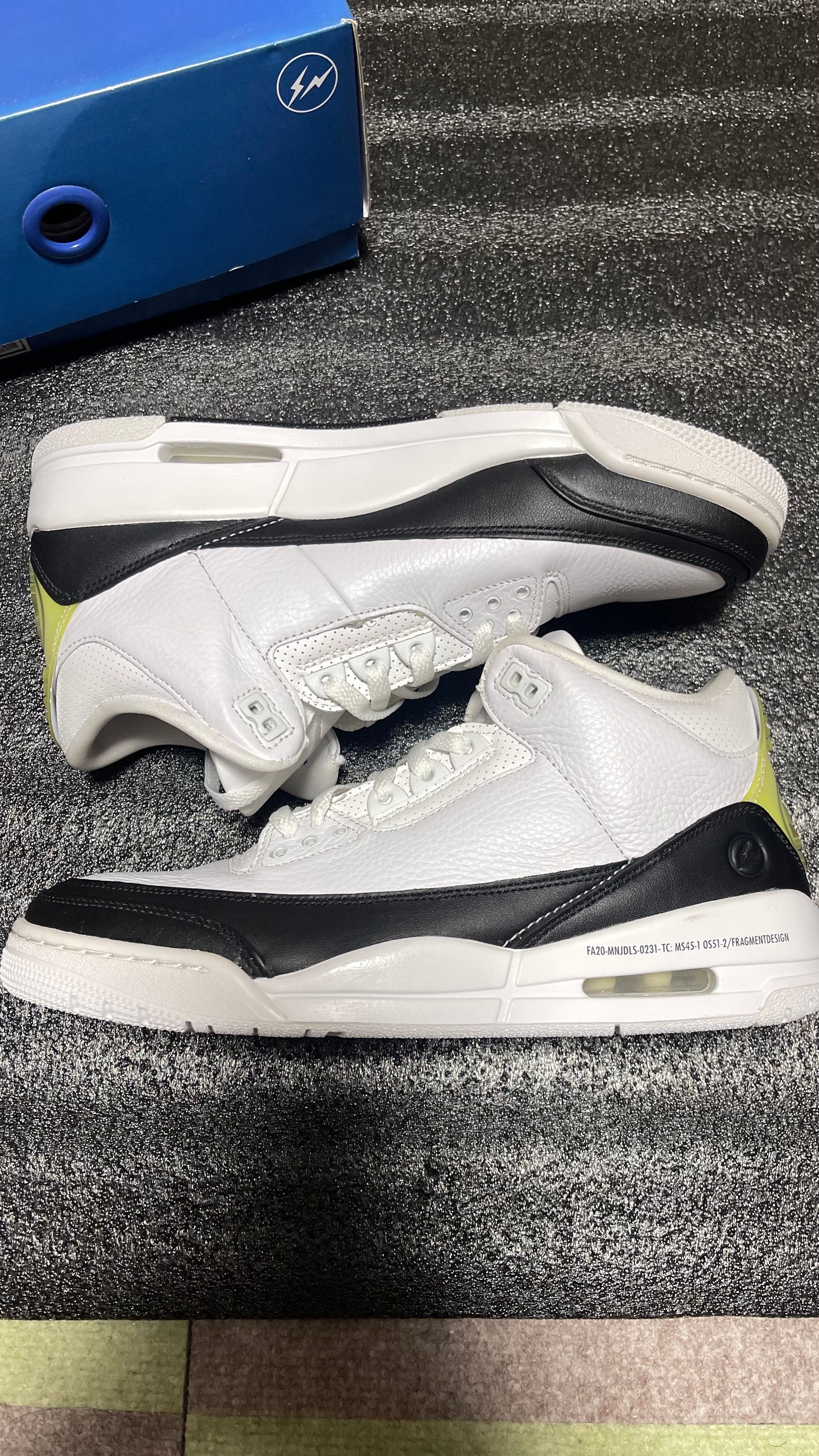 Fragment × Nike Air Jordan 3 "White/Black"