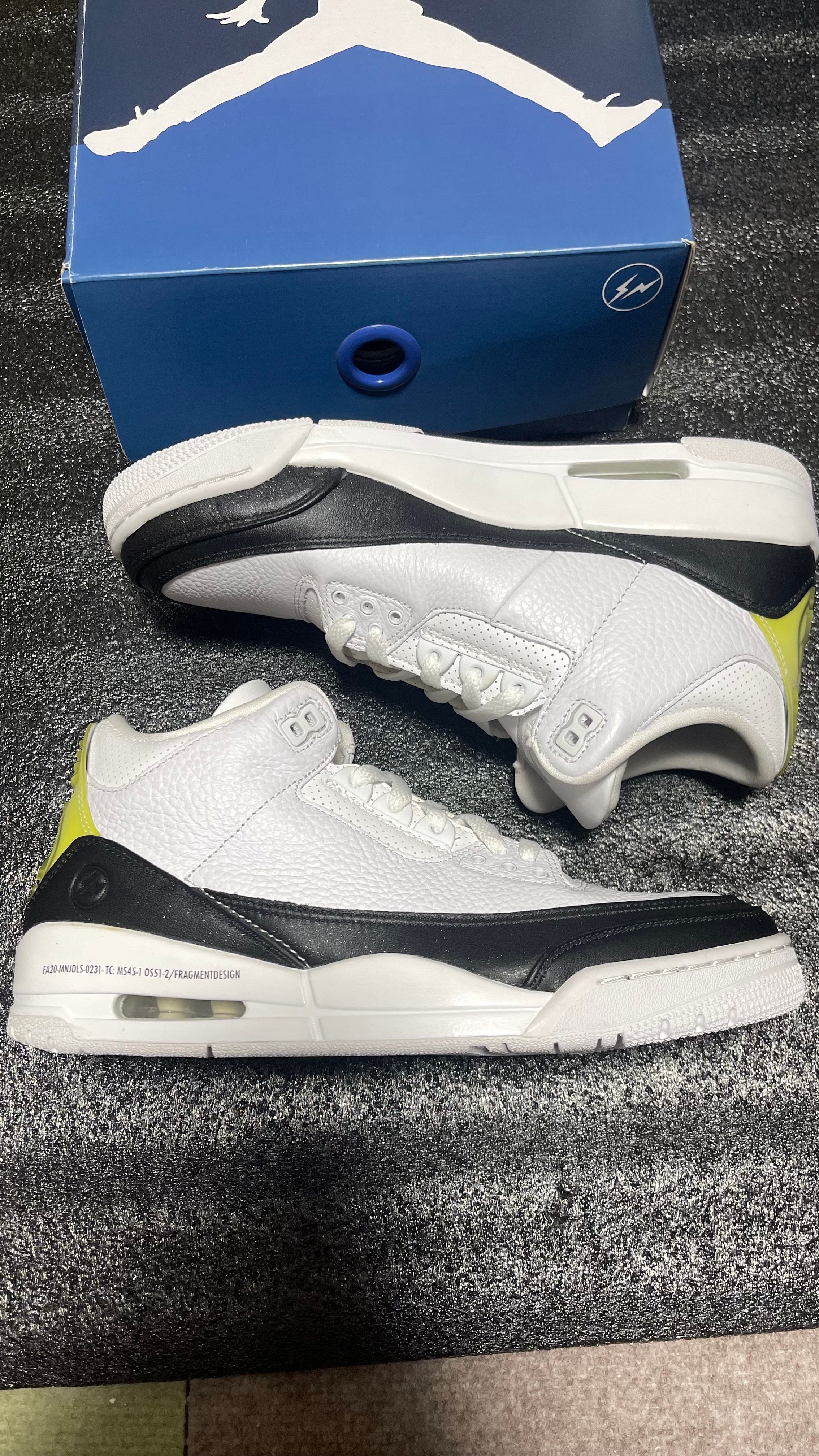 Fragment × Nike Air Jordan 3 "White/Black"