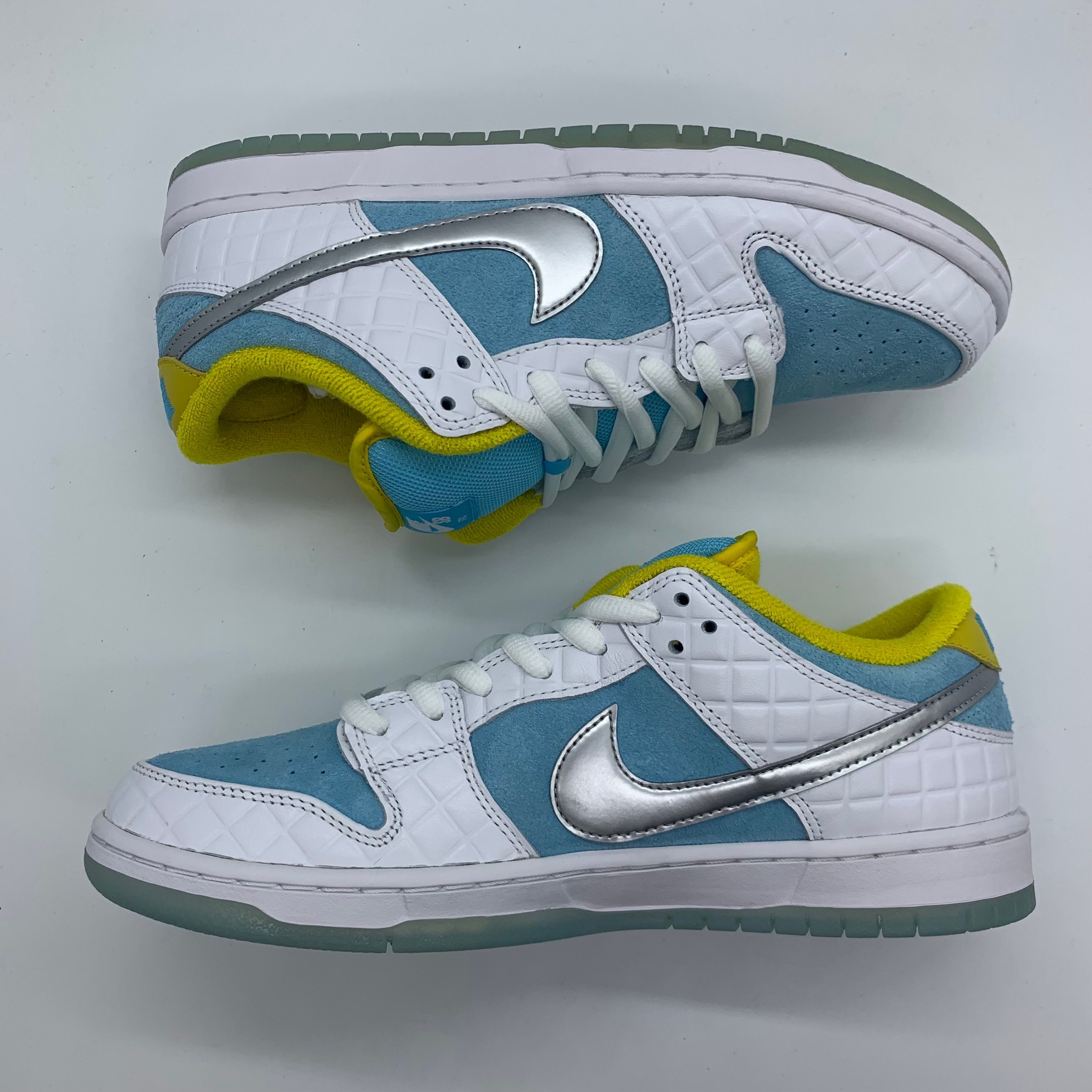 FTC × Nike SB Dunk Low "White/Blue"