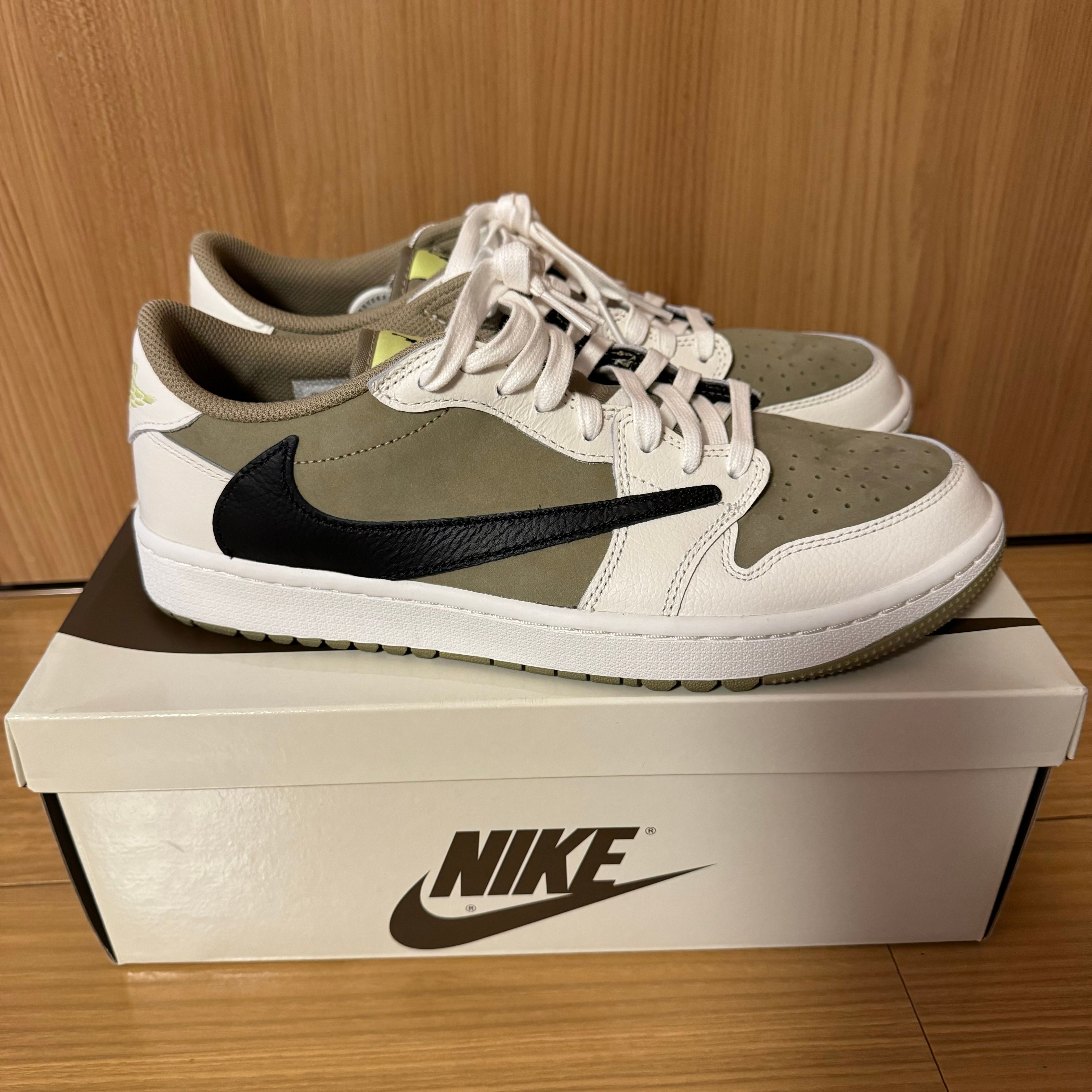 Travis Scott × Nike Air Jordan 1 Low Golf NRG "Neutral Olive"