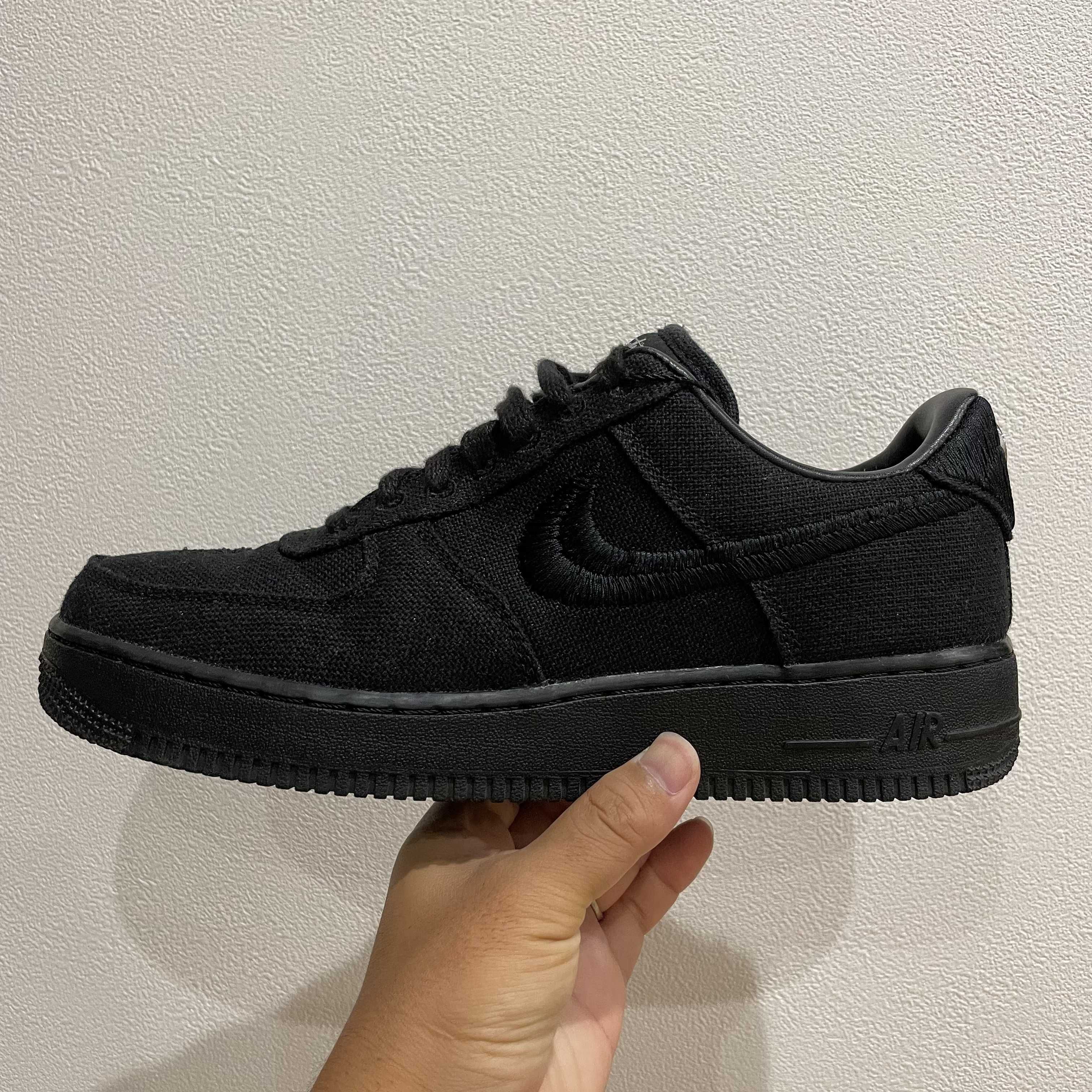 Stussy × Nike Air Force 1 Low "Triple Black"