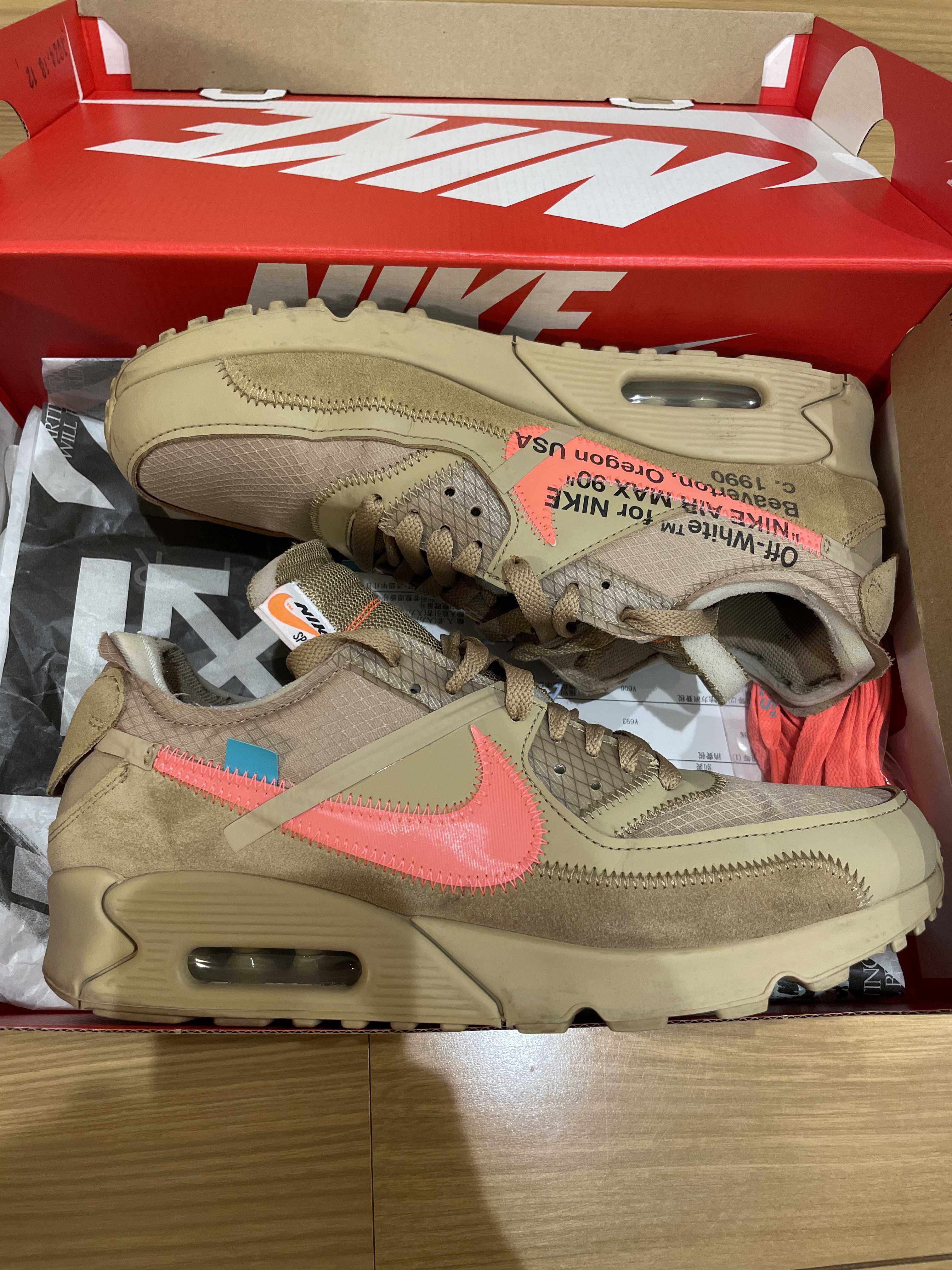 Off-White × Nike Air Max 90 "Desert Ore"
