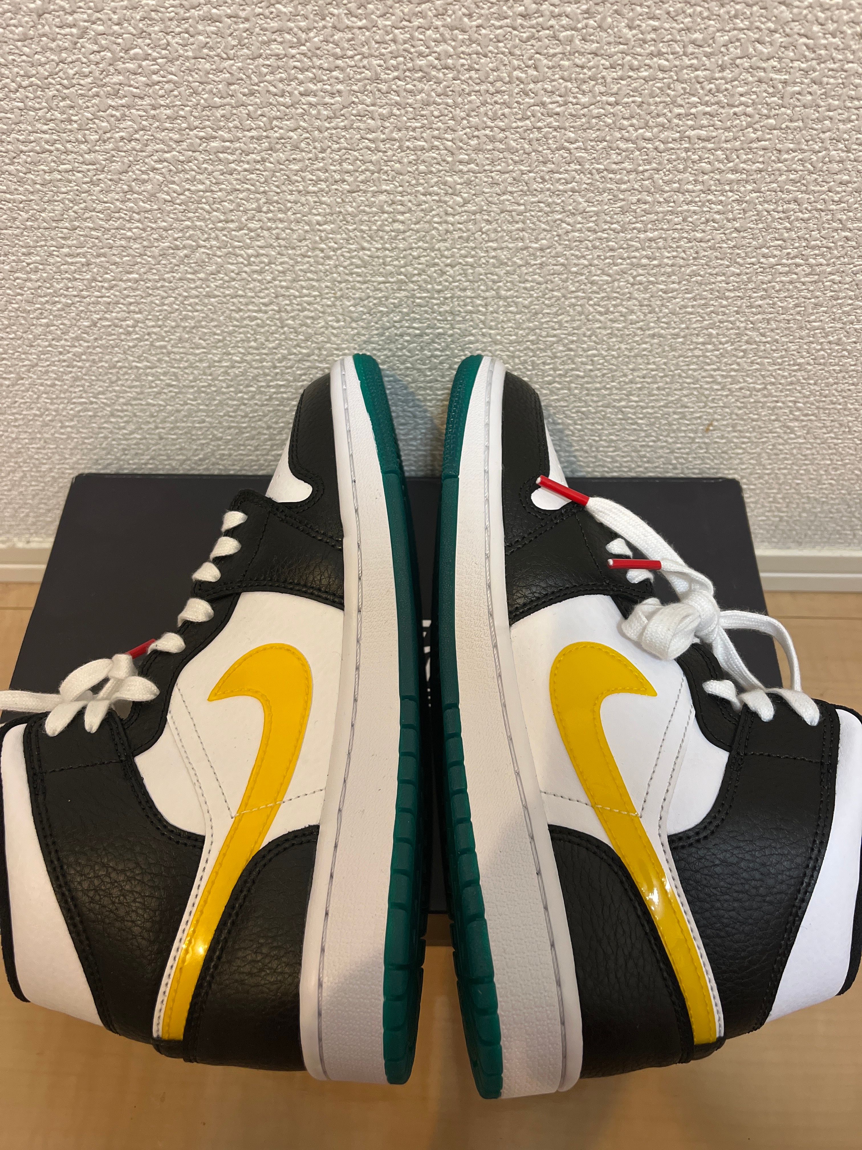 Nike Women's Air Jordan 1 Mid "White/Red/Yellow"