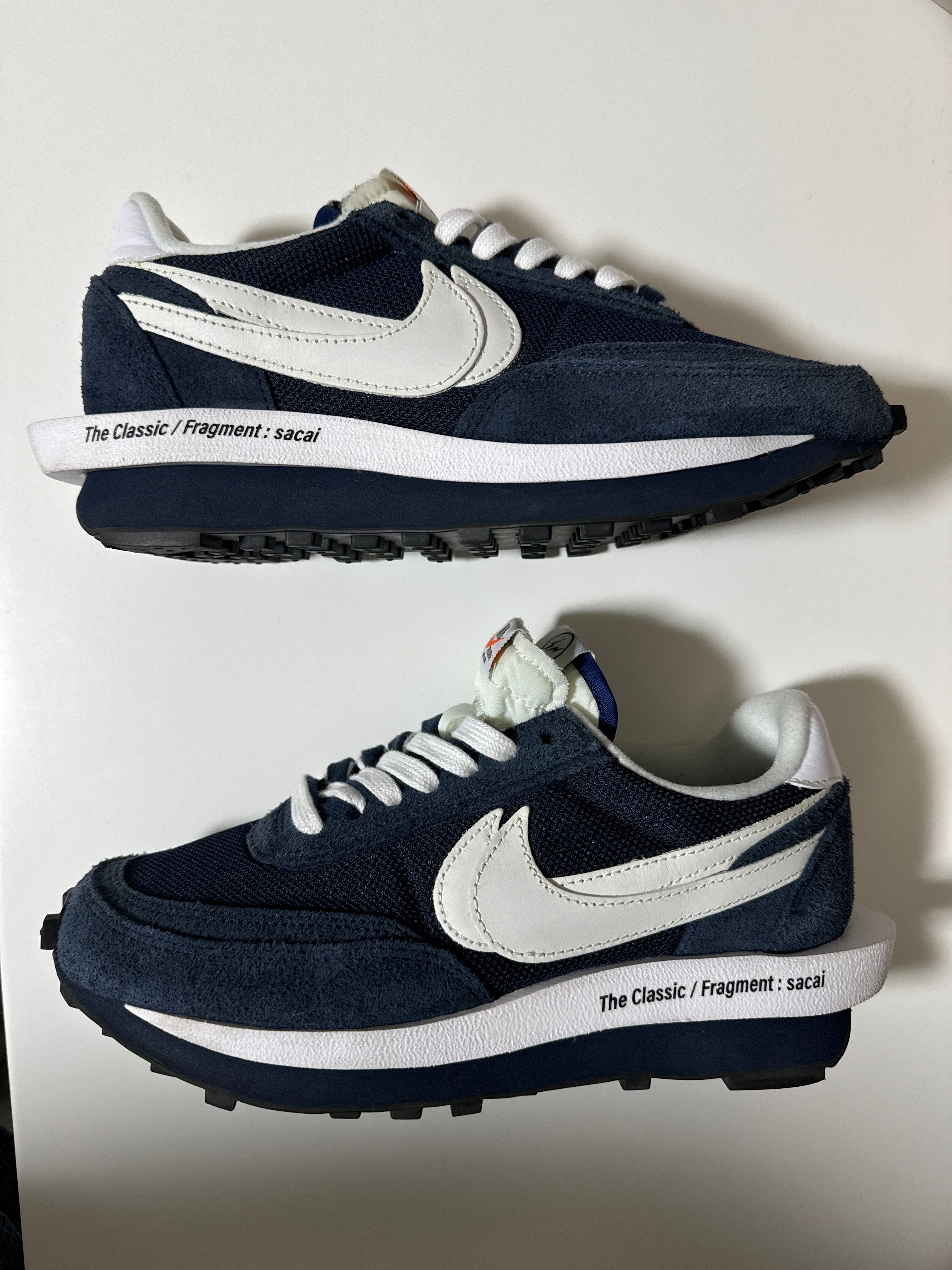 Fragment × sacai × Nike LD Waffle "Blackended Blue"