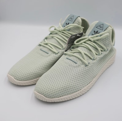 Pharrell Williams × adidas Tennis HU "Linen Green/Tactile Green"