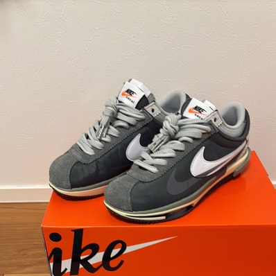sacai × Nike Zoom Cortez "Iron Grey"