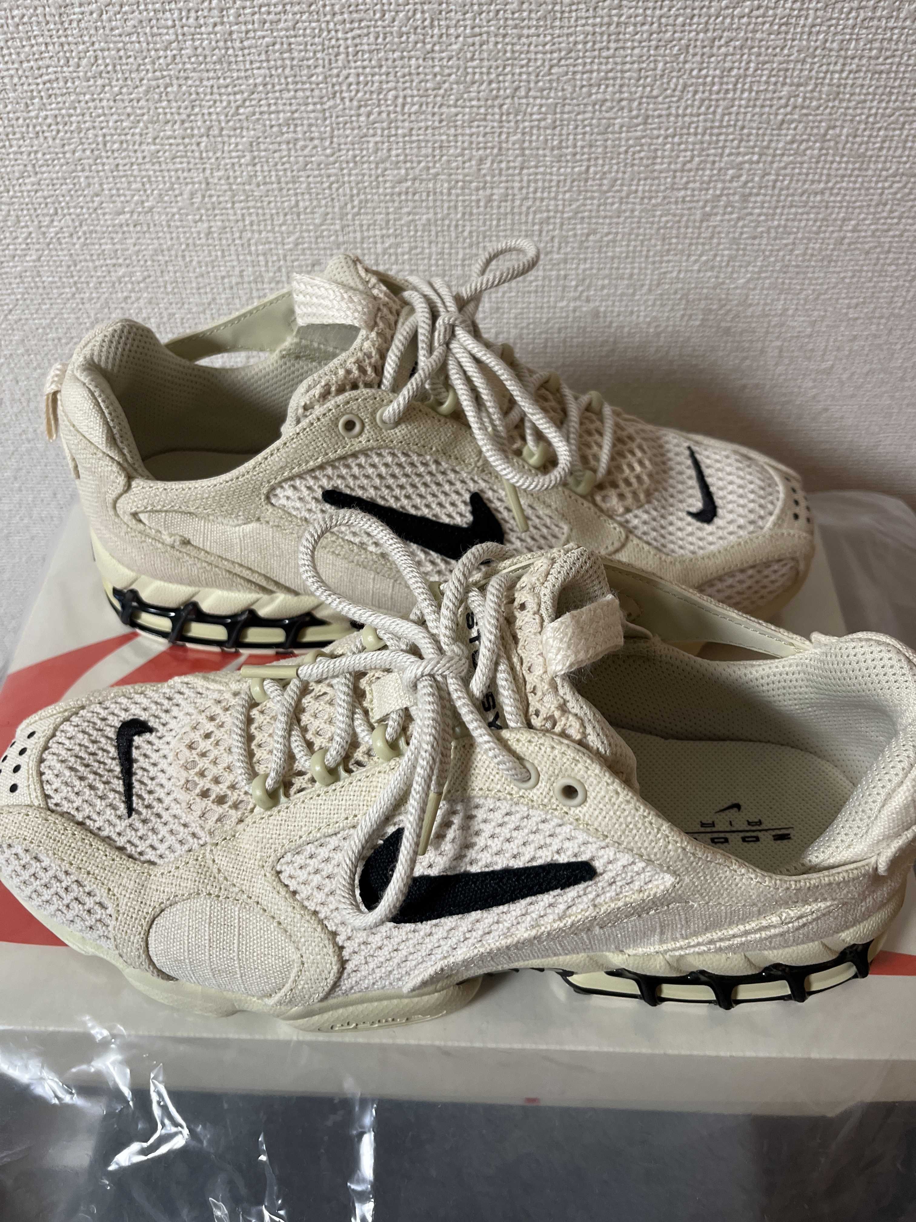 Stussy × Nike Air Zoom Spiridon CG 2 "Fossil/Black"