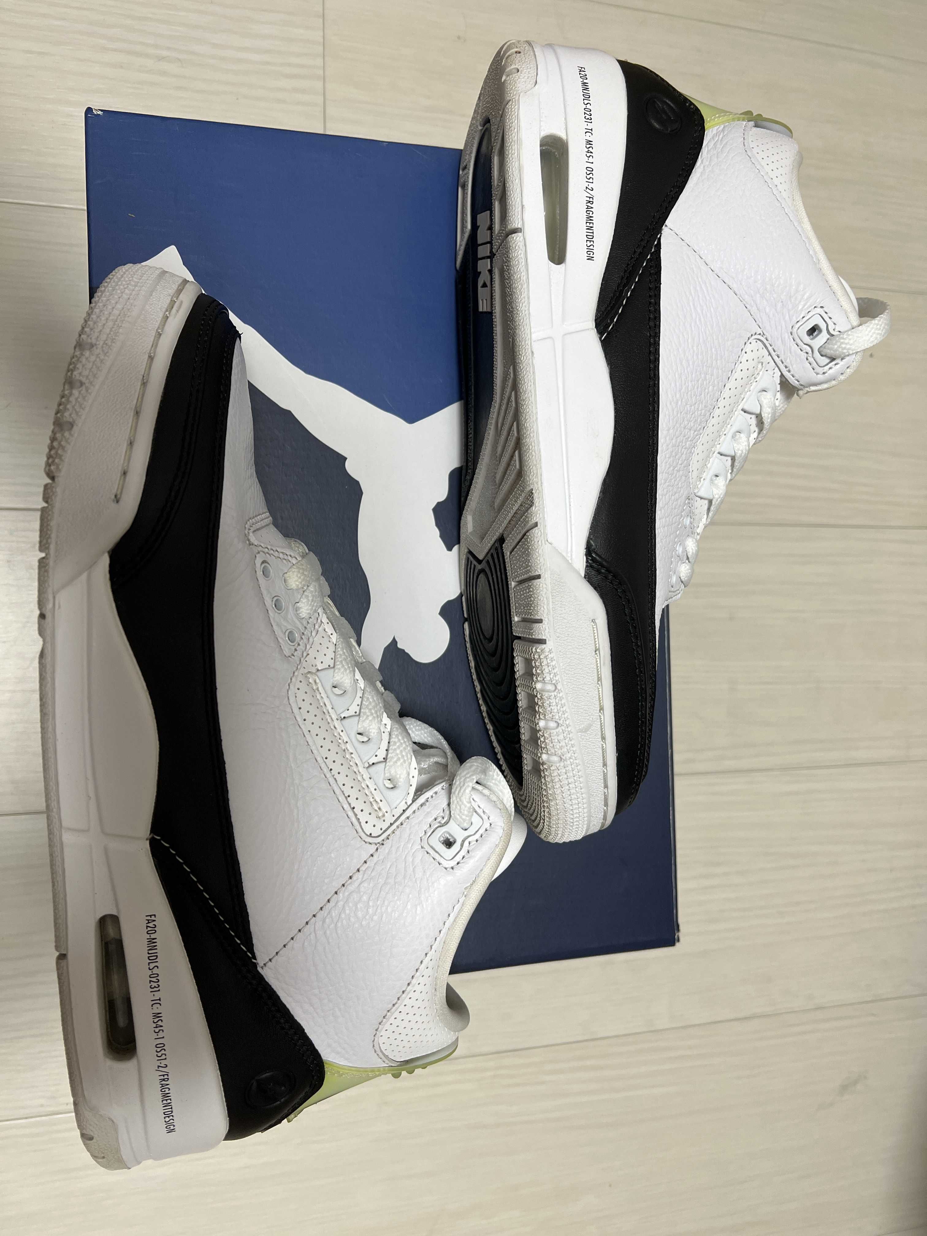 Fragment × Nike Air Jordan 3 "White/Black"