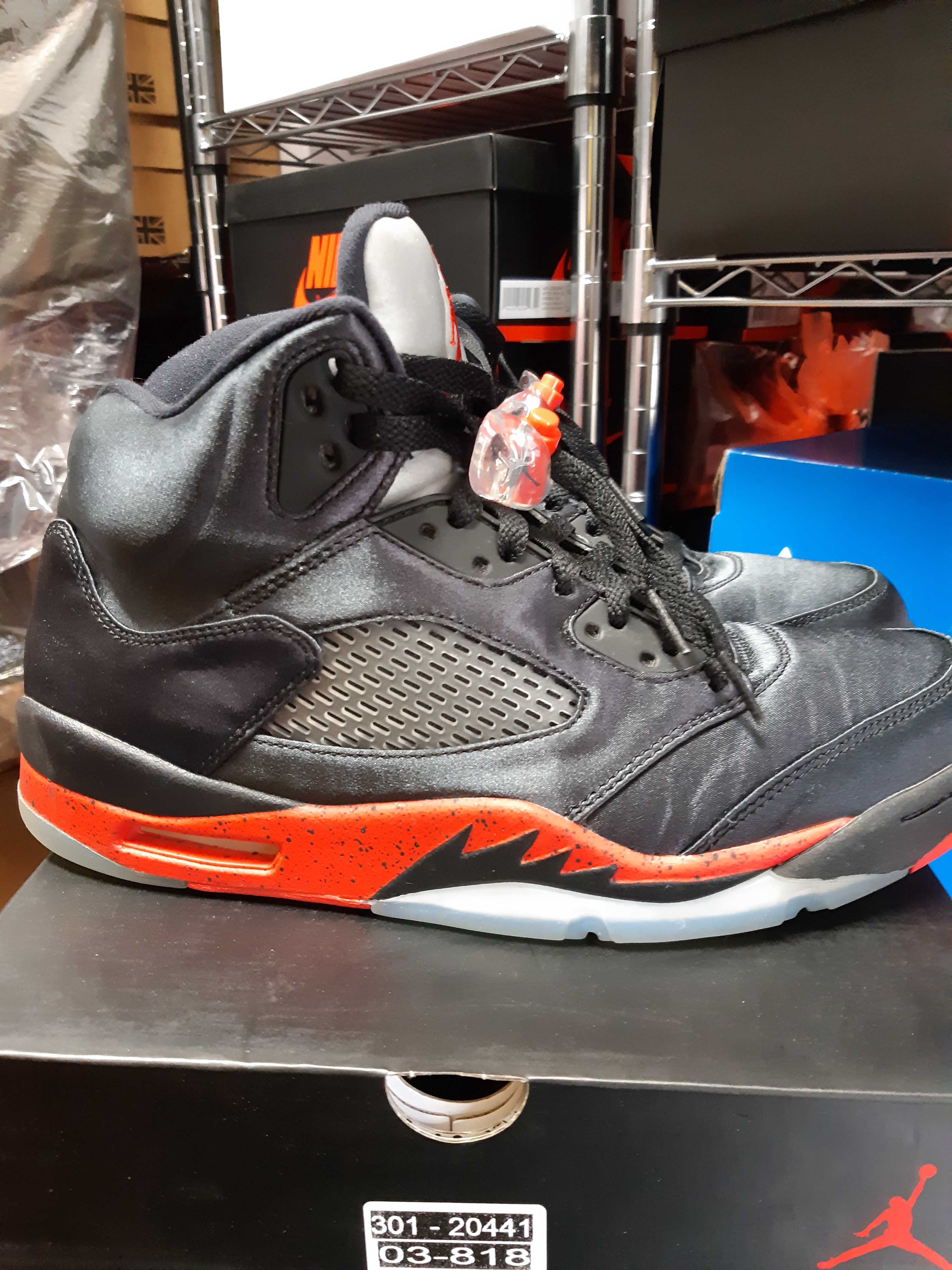 Air Jordan 5 Satin "Bred"