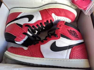 Spiderman × Nike Air Jordan 1 Origin Story "Gym Red/White/Photo Blue/Black"