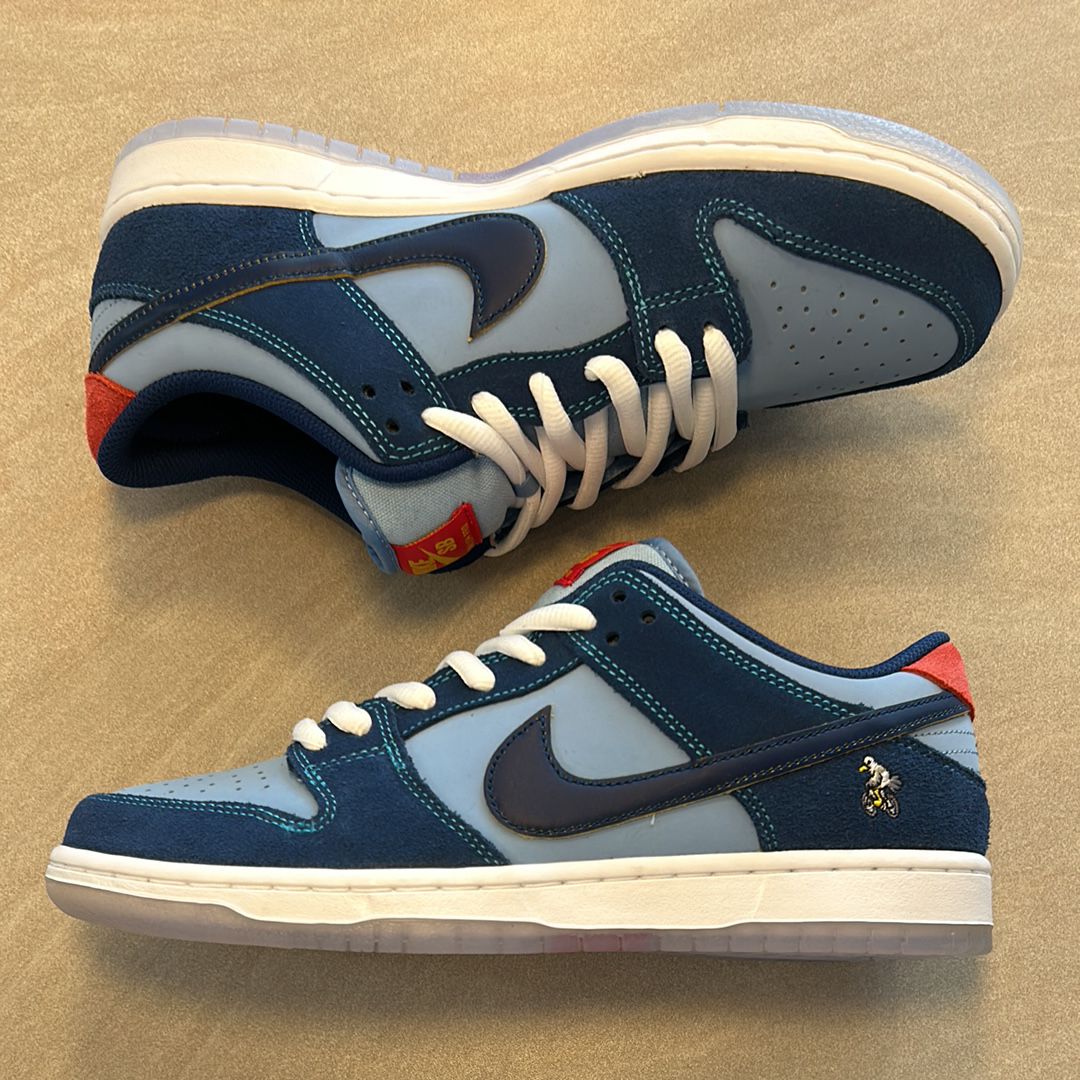 Why So Sad? × Nike SB Dunk Low "Coastal Blue/Speed Yellow-University Red"