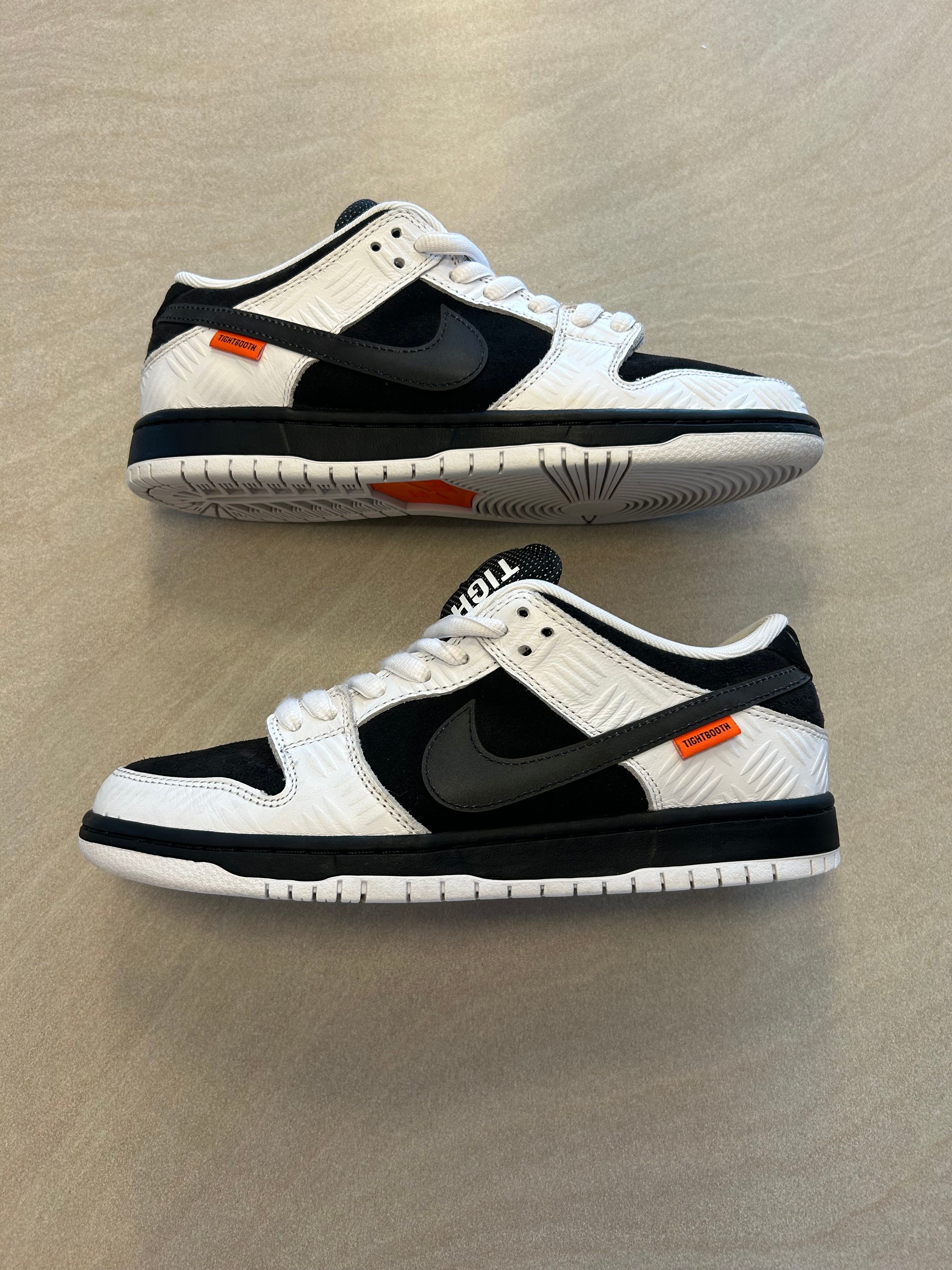 TIGHTBOOTH × Nike SB Dunk Low Pro QS "Black and White"