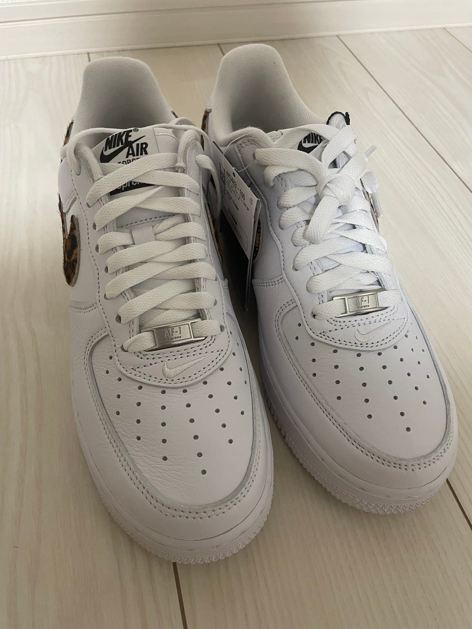 GOODENOUGH × Supreme × Nike Air Force 1 Low "White/Leopard" (25SS Week15)