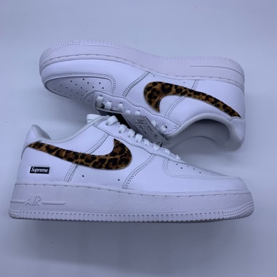 GOODENOUGH × Supreme × Nike Air Force 1 Low "White/Leopard" (25SS Week15)