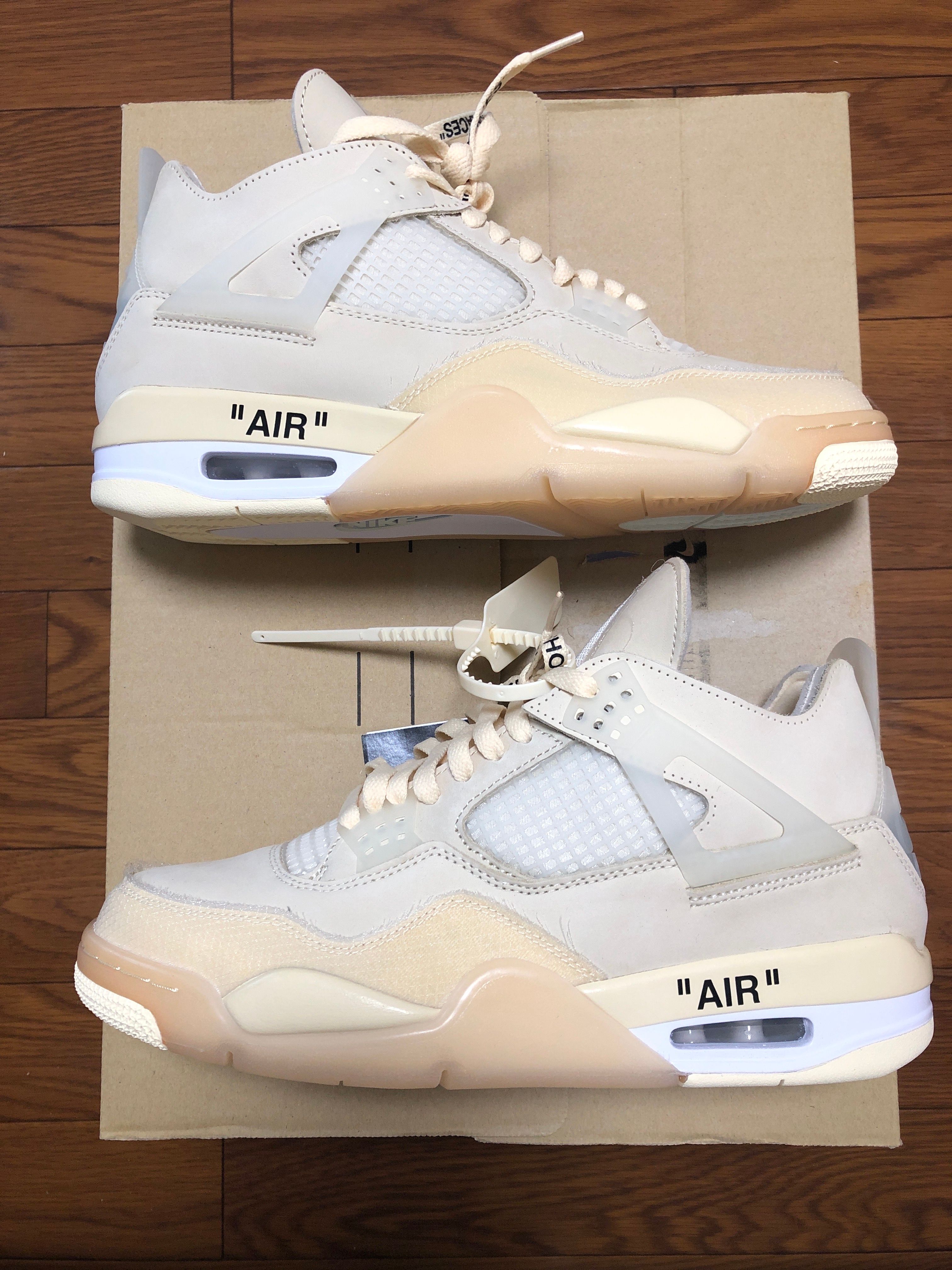 Off-White × Nike Women's Air Jordan 4 SP "Sail"