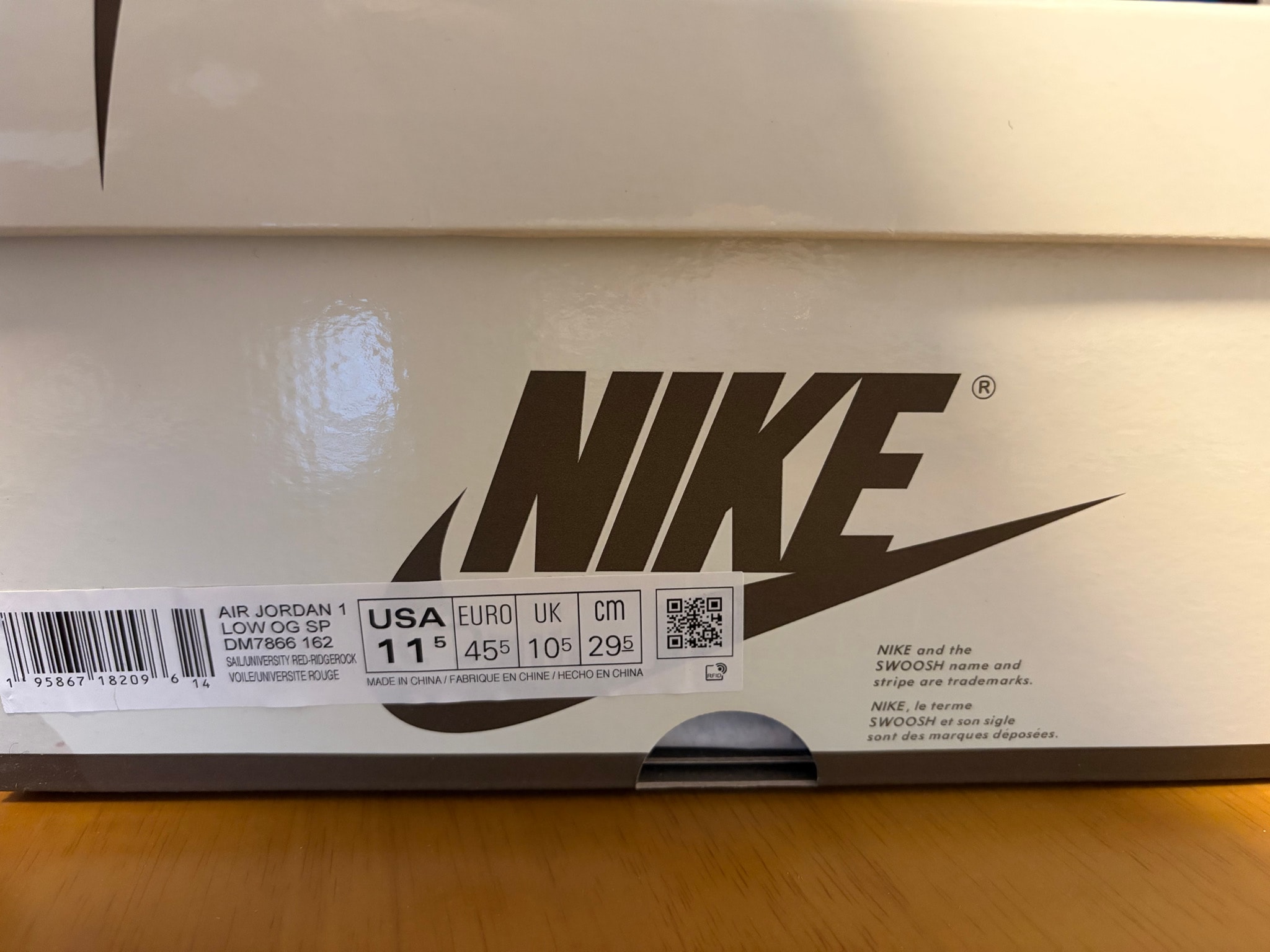 Travis Scott × Nike Air Jordan 1 Low OG SP "Reverse Mocha/Sail and Ridgerock"