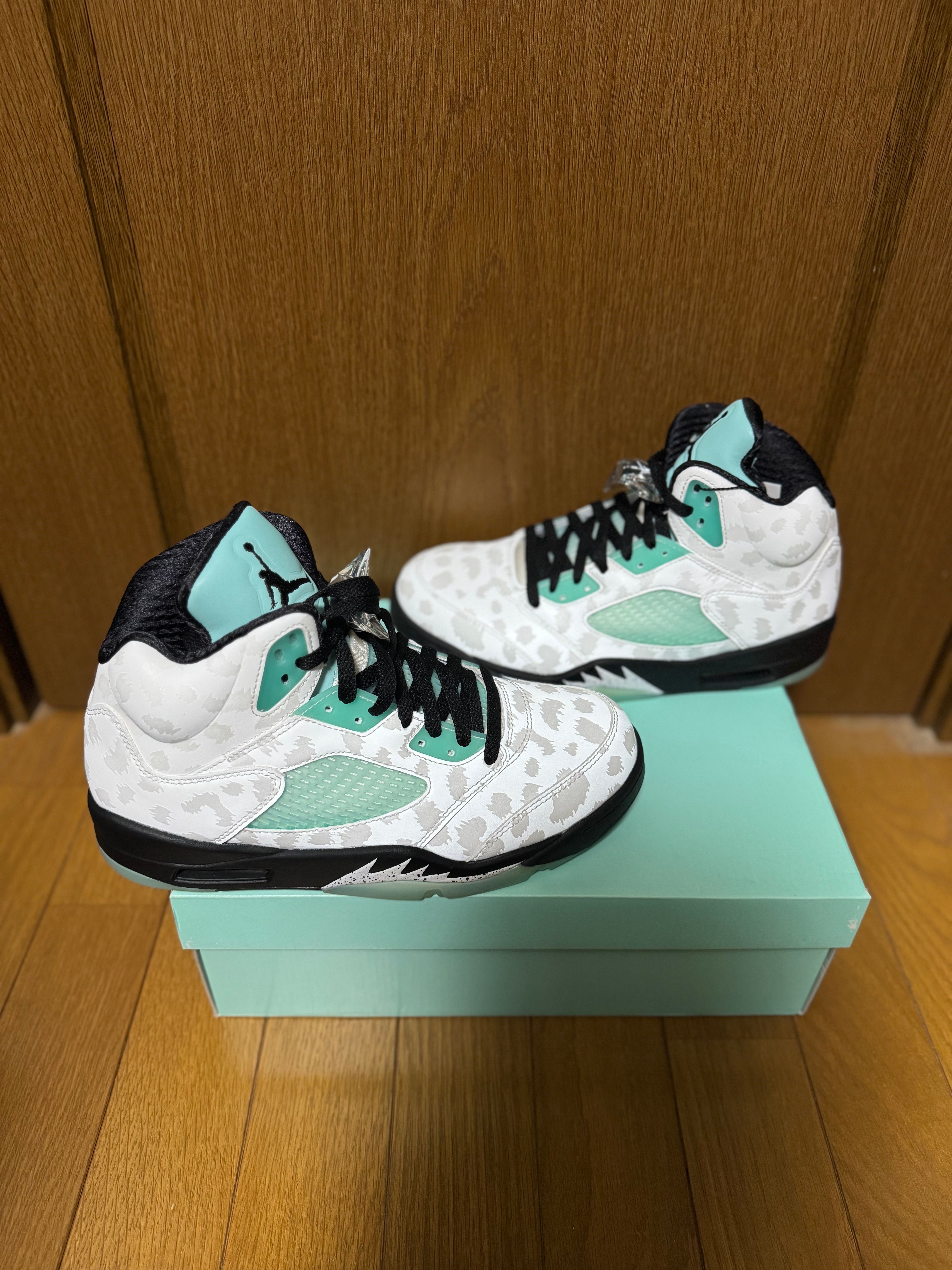 Nike Air Jordan 5 "White/Black/Island Green"