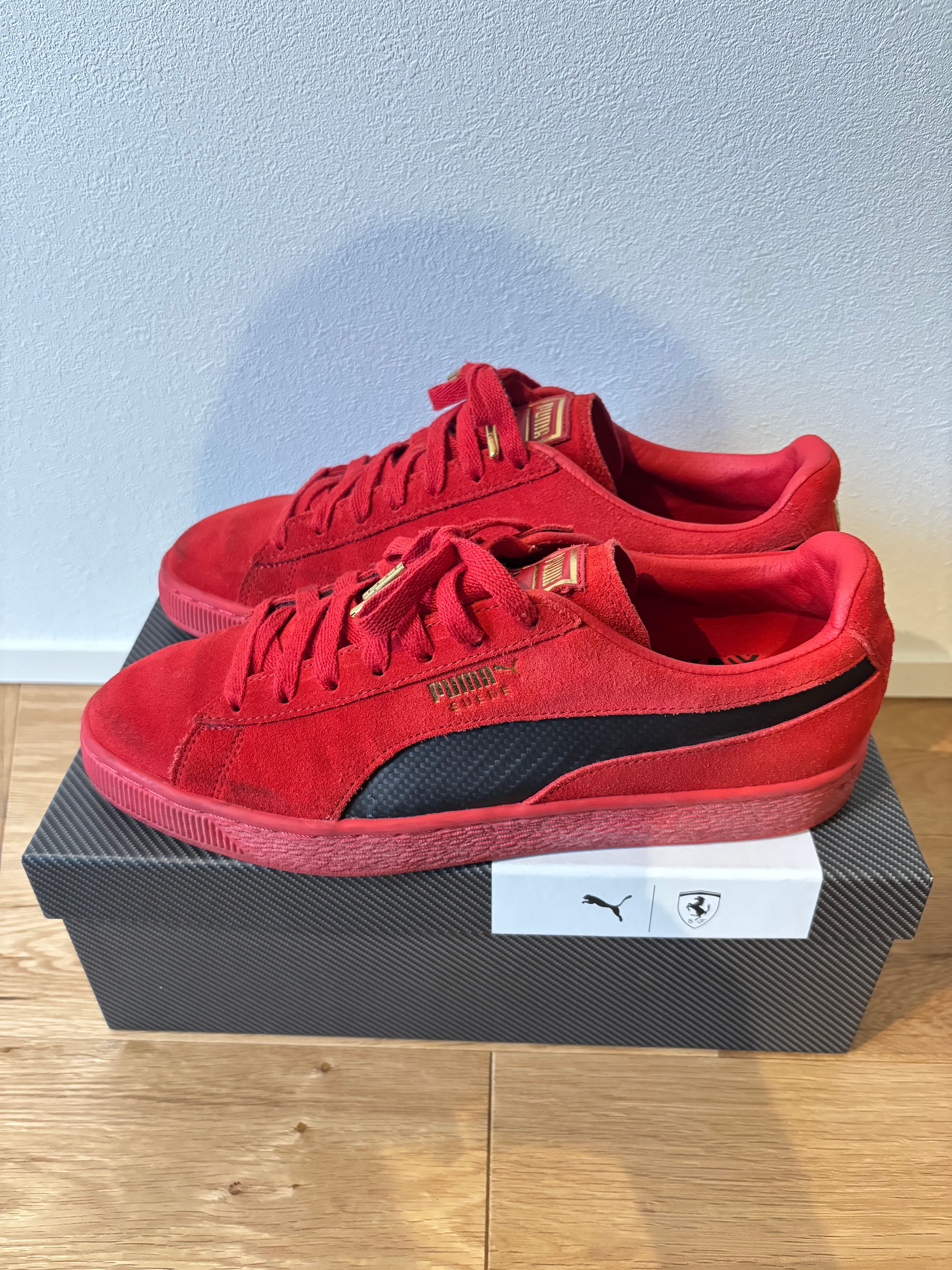 PUMA ネイビー/ホワイト スエード スニーカー PUMA SUEDE VTG 