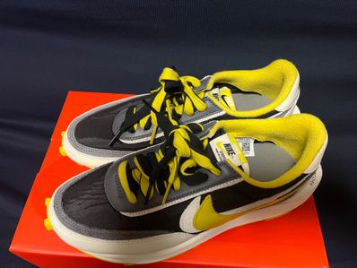 UNDERCOVER × sacai × Nike LD Waffle "Black/Sail-Dark Grey-Bright Citron"