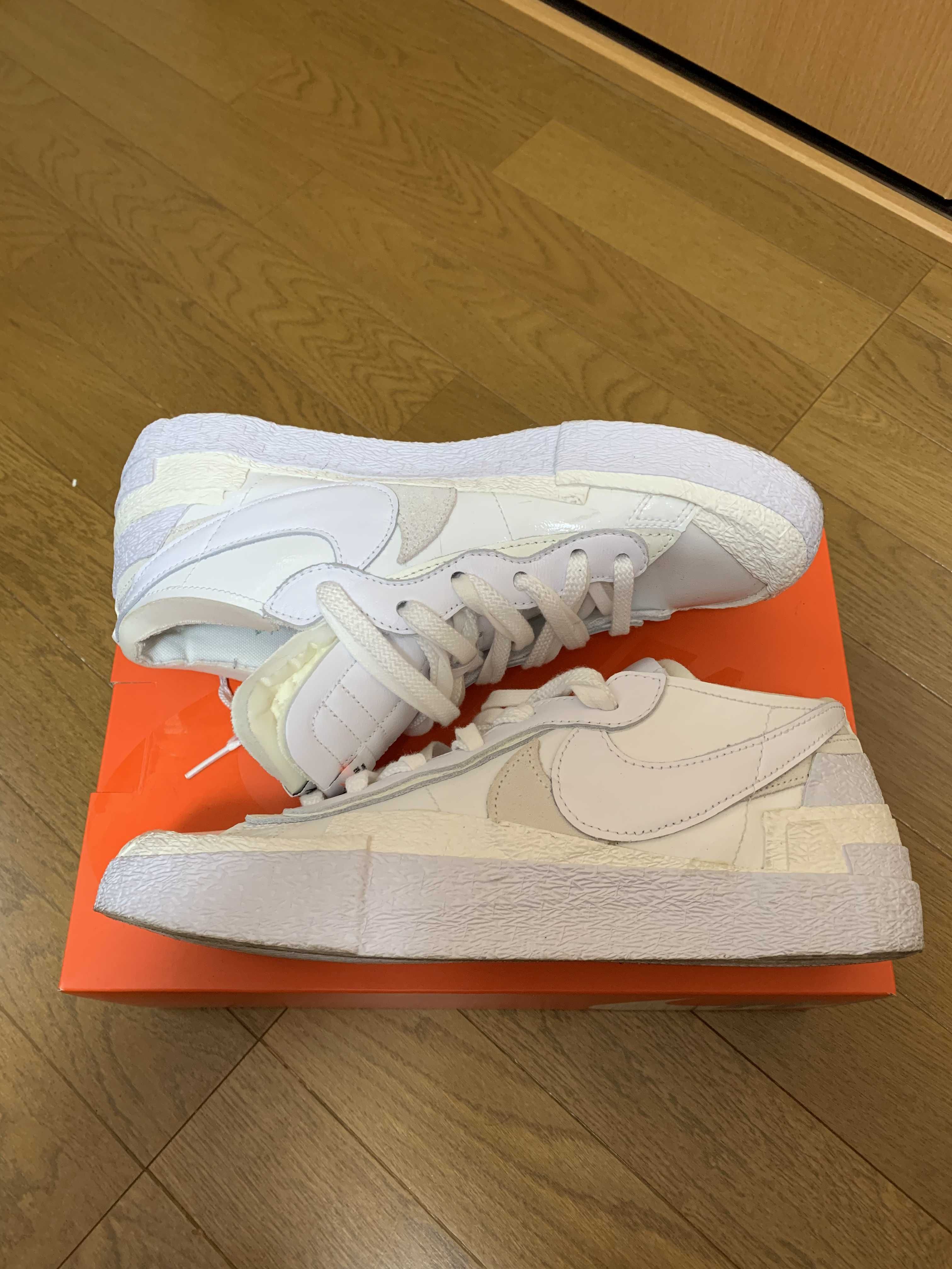 sacai × Nike Blazer Low "White Patent Leather"