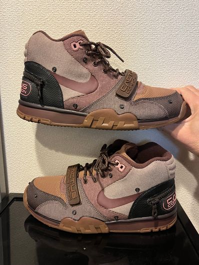 Travis Scott x Nike Air Trainer 1 SP "Archaeo Brown and Rust Pink"