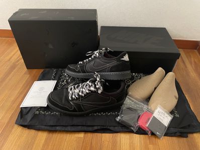 Travis Scott × Nike Air Jordan 1 Low OG SP "Black Phantom"
