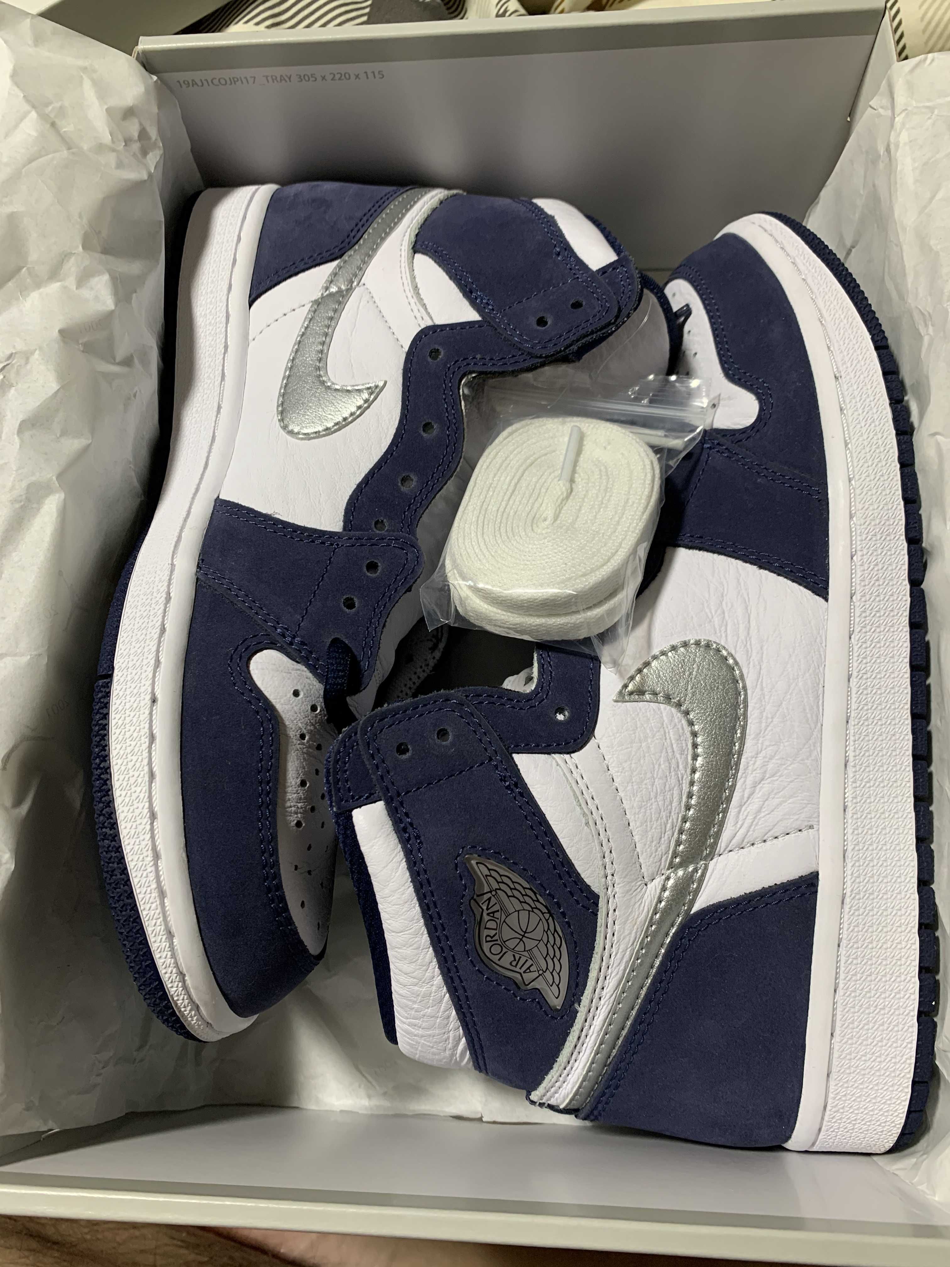 Nike Air Jordan 1 High OG CO.JP "White/Midnight Navy" (2020)(ブリーフケースなし)