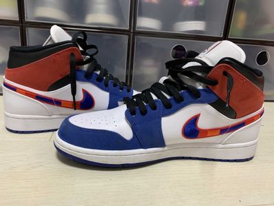 NIKE AIR JORDAN 1 MID "WHITE/BLUE/RED"