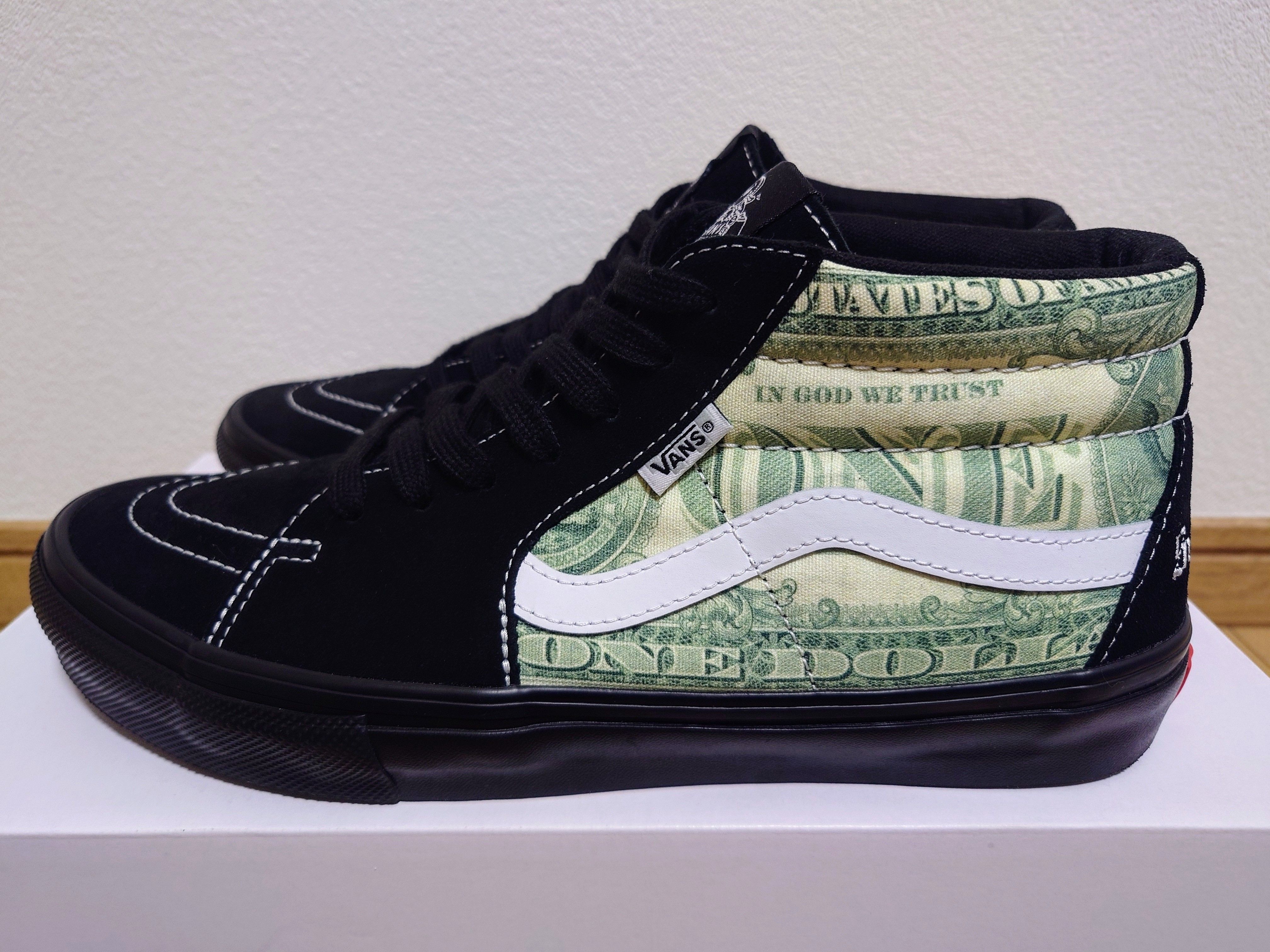 Supreme × Vans Dollar Skate Grosso Mid "Black"