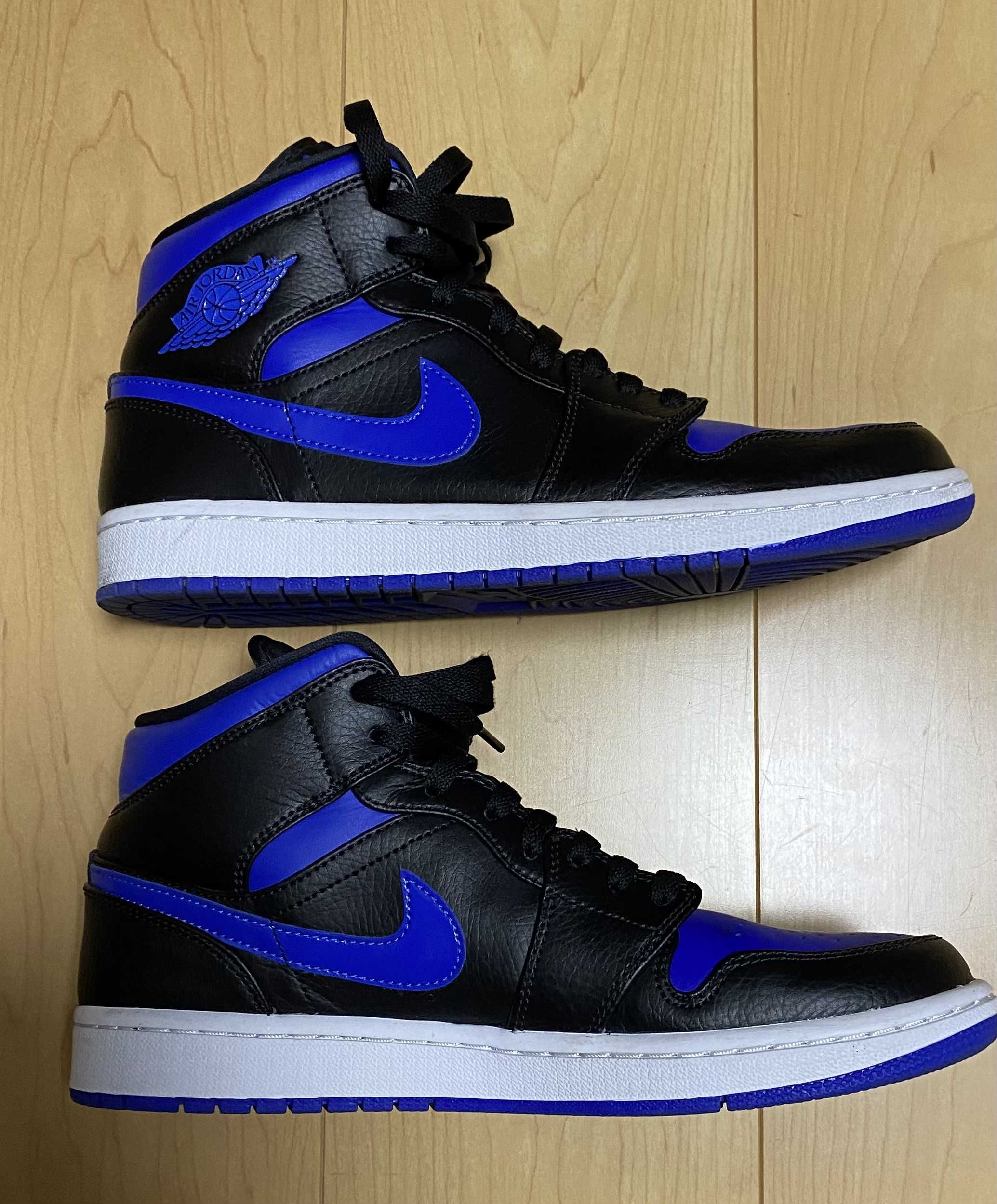 NIKE AIR JORDAN 1 MID "BLACK/BLUE"