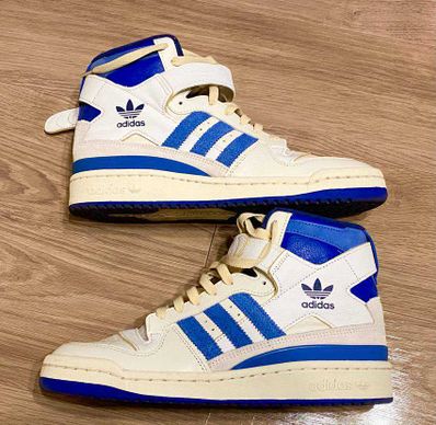 adidas Forum 84 High Blue Thread "Off White-Bright Blue/Footwear White"