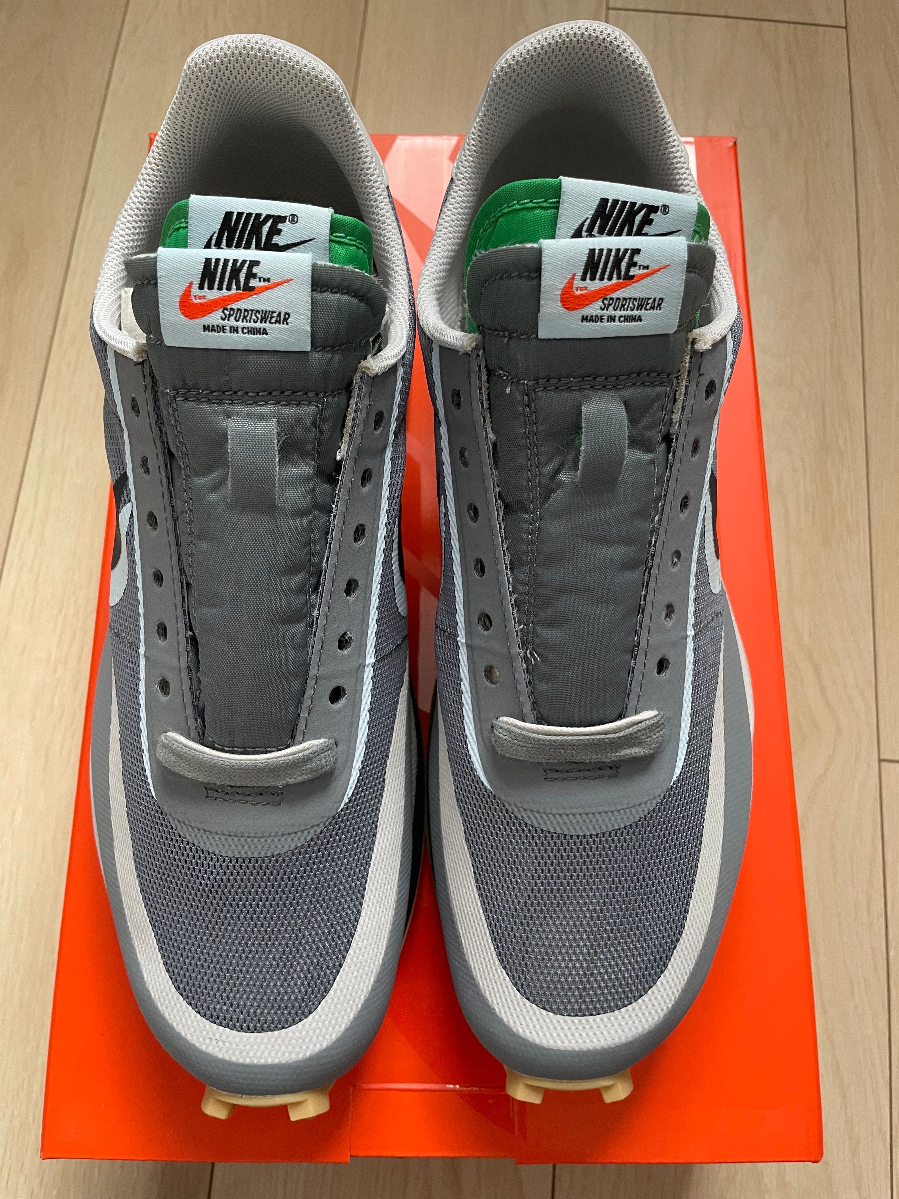 CLOT × Sacai × Nike LD Waffle "Grey Obsidian/Cool Grey"