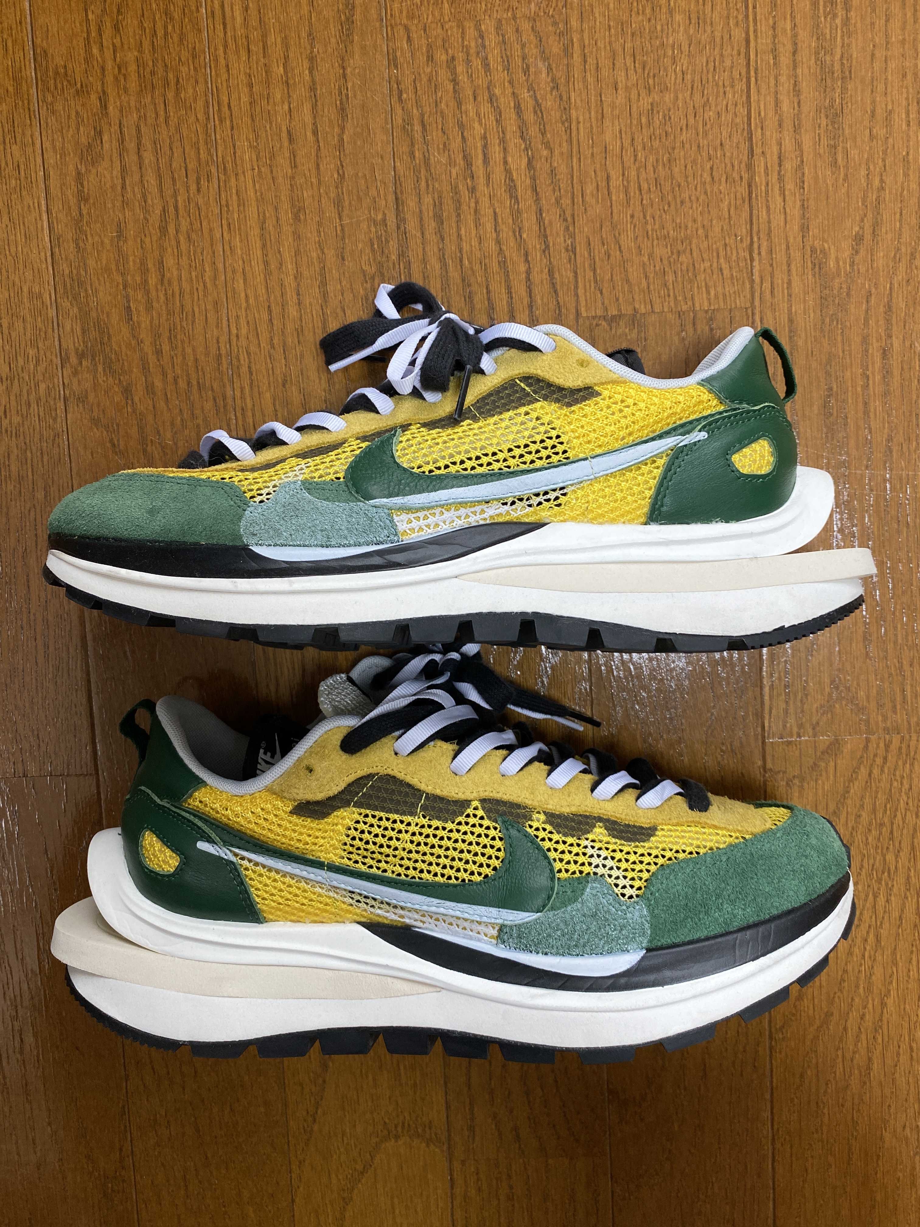 sacai × Nike Vapor Waffle "Tour Yellow/Stadium Green-Sail"