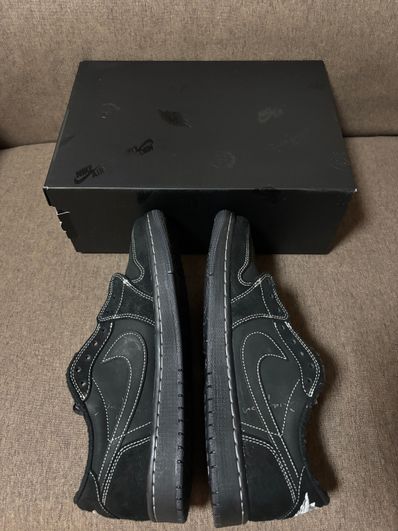 Travis Scott × Nike Air Jordan 1 Low OG SP "Black Phantom"